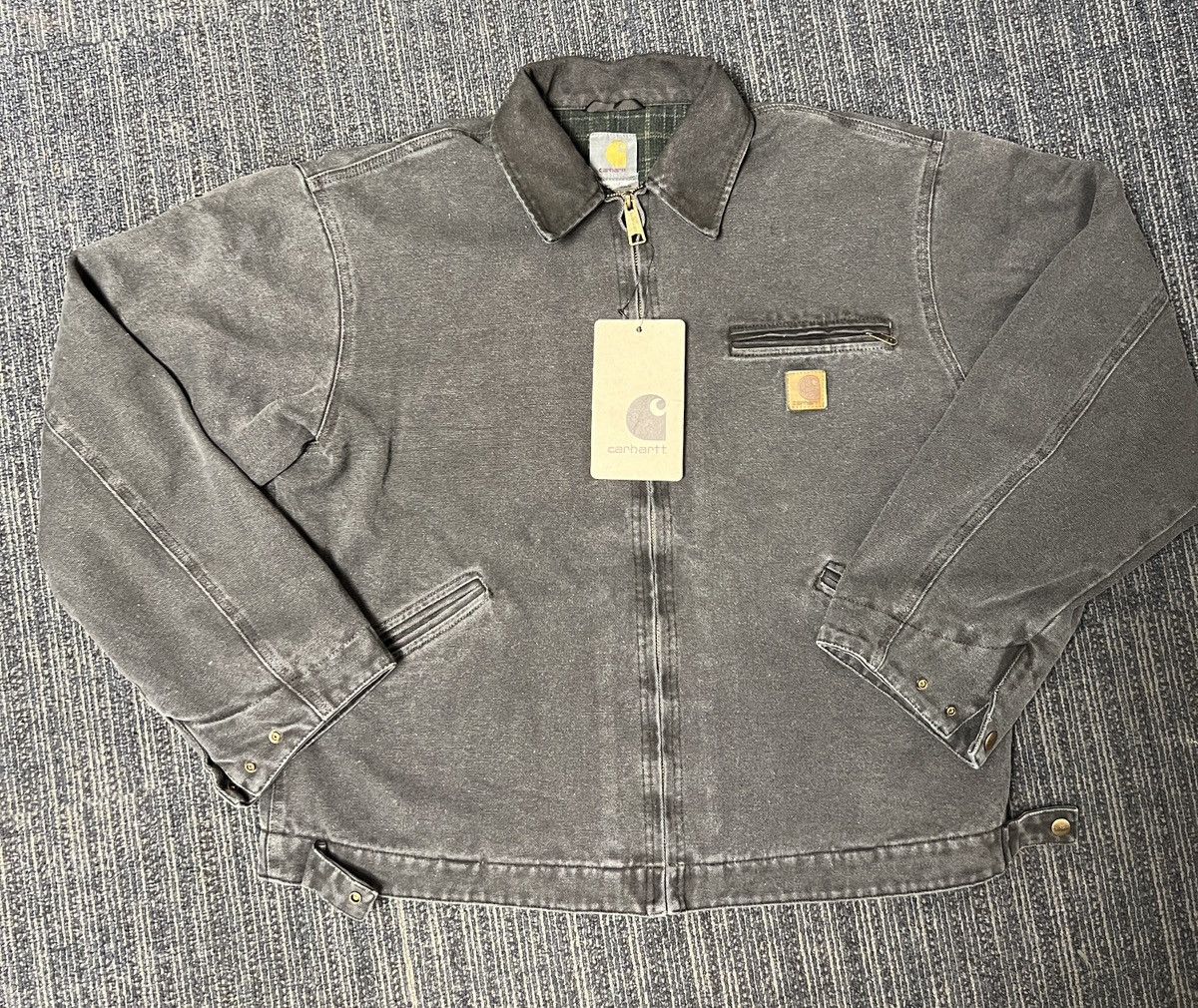 image of Vintage Carhartt Detroit 1990’S Style Worker Jacket in Dark Gray, Men's (Size XL)