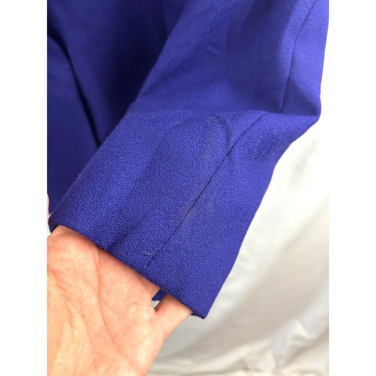 Pendleton VTG 1990s Pendleton Wool Blazer Jacket One-Button Blue 14 Size XL / US 12-14 / IT 48-50 - 3 Thumbnail