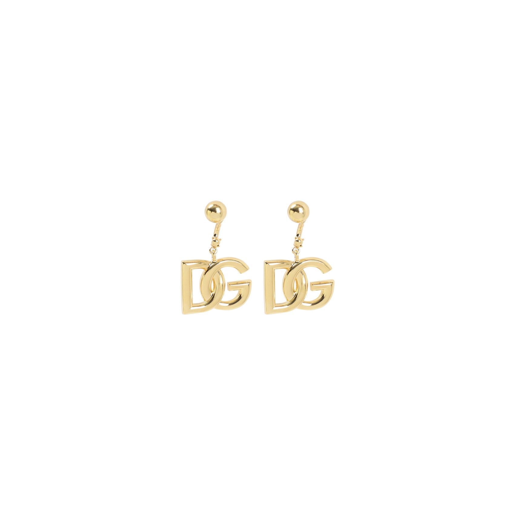 Dolce & Gabbana Dolce & Gabban Golden-tone DG Earrings Size ONE SIZE - 1 Thumbnail