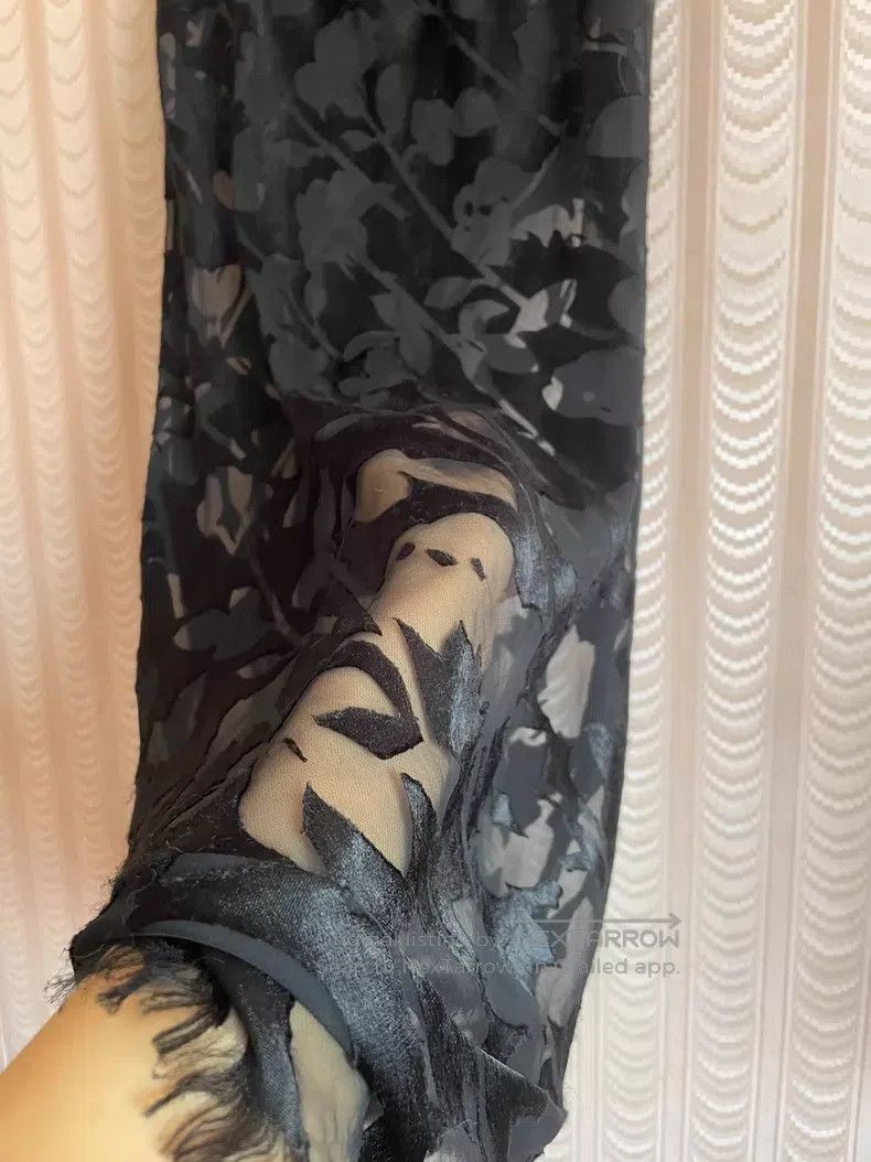 Comme des Garcons Comme Des Garcons size S Black See-through Long Skirt Size 23" - 4 Thumbnail