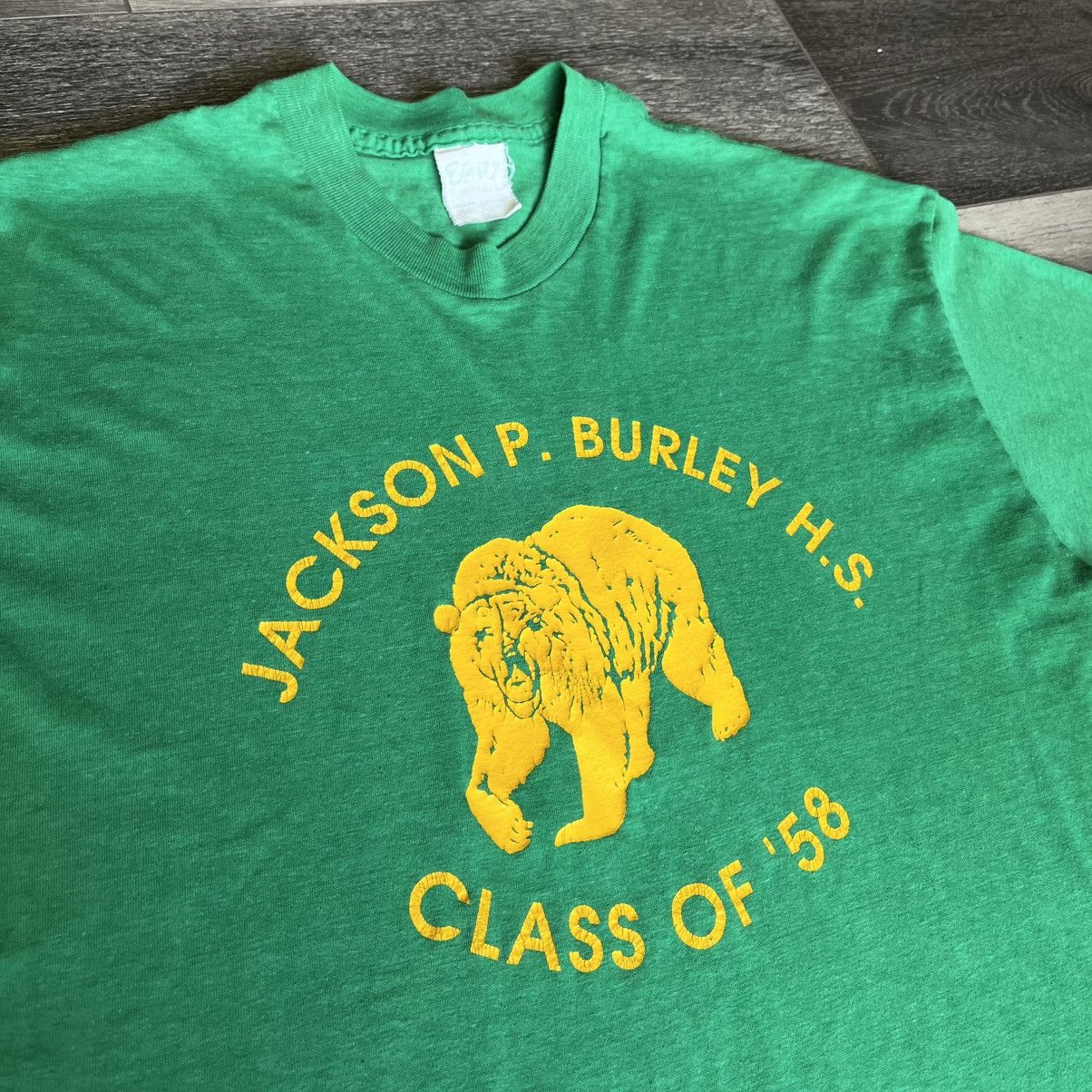 Vintage True Vintage Jackson P Burley H.S. Class of 1958 College Tee Size US L / EU 52-54 / 3 - 2 Thumbnail