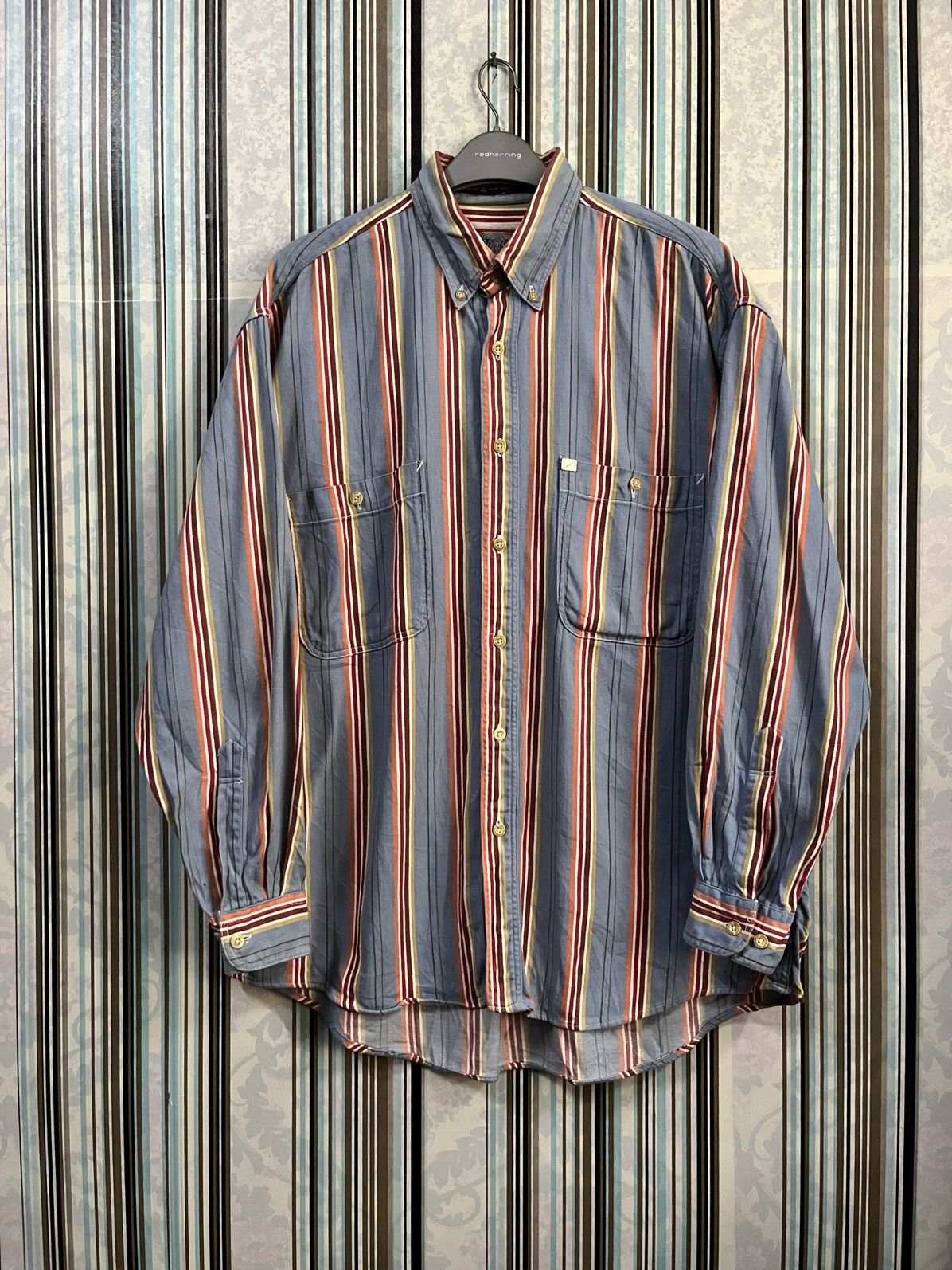 Budweiser 1990s striped double pockets multicolor #I Size US M / EU 48-50 / 2 - 1 Thumbnail