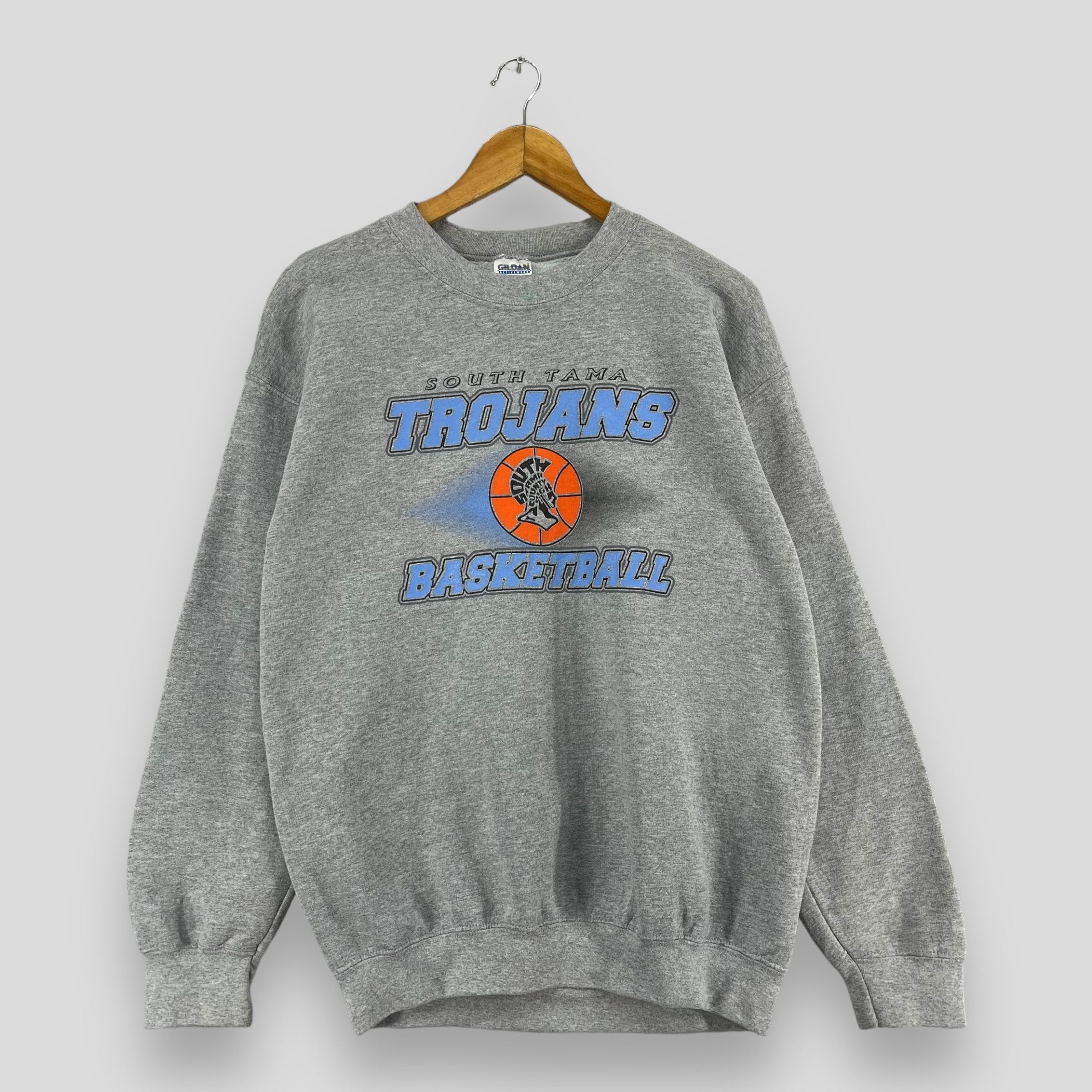 Vintage Vintage South Tama TROJANS Basketball Printed Sweatshirt Size US M / EU 48-50 / 2 - 1 Thumbnail