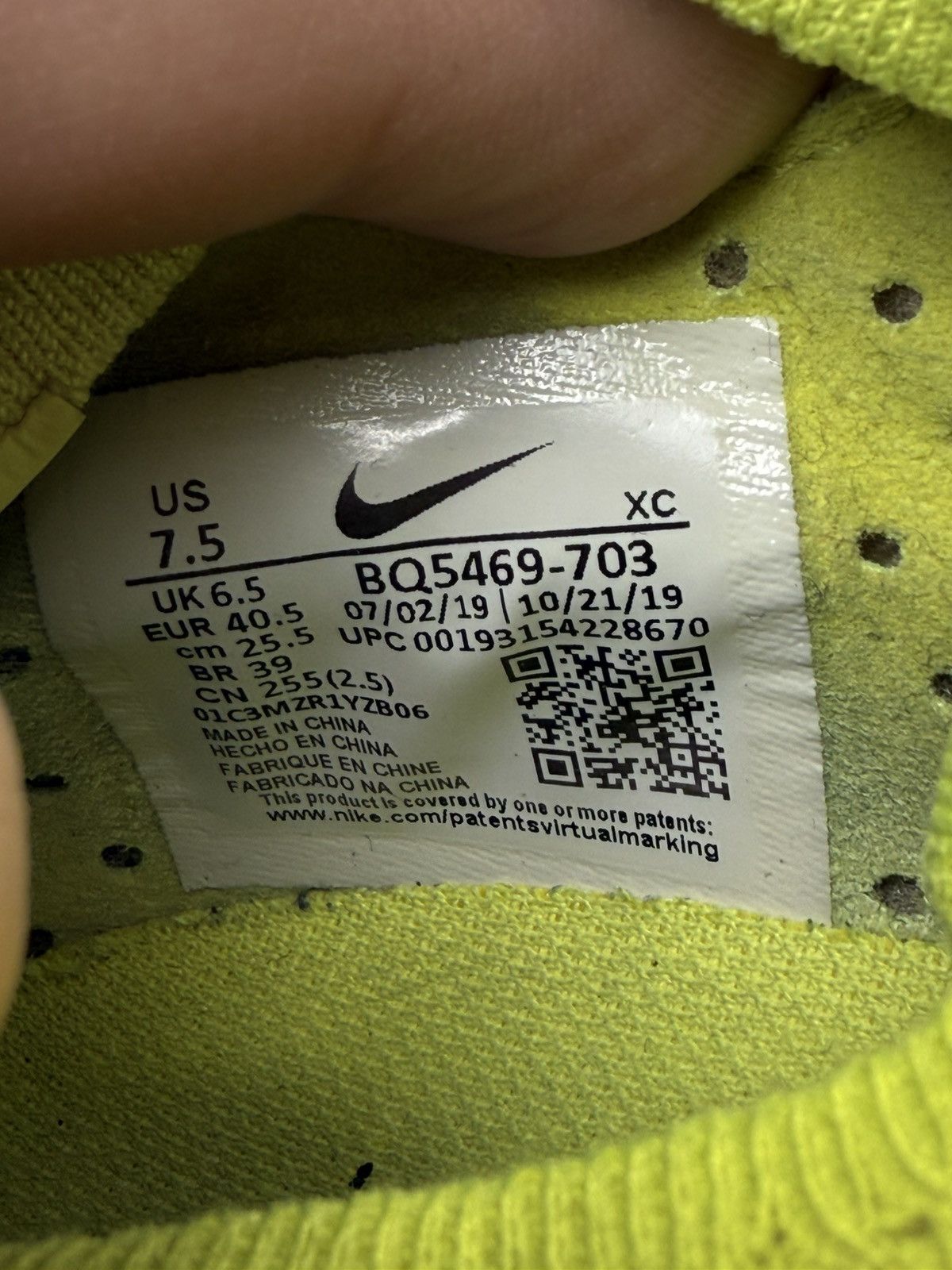 Nike Nike Mercurial Superfly 7 Elite MDS FG US7.5 UK6.5 EUR40.5 Size US 7.5 / EU 40-41 - 12 Thumbnail