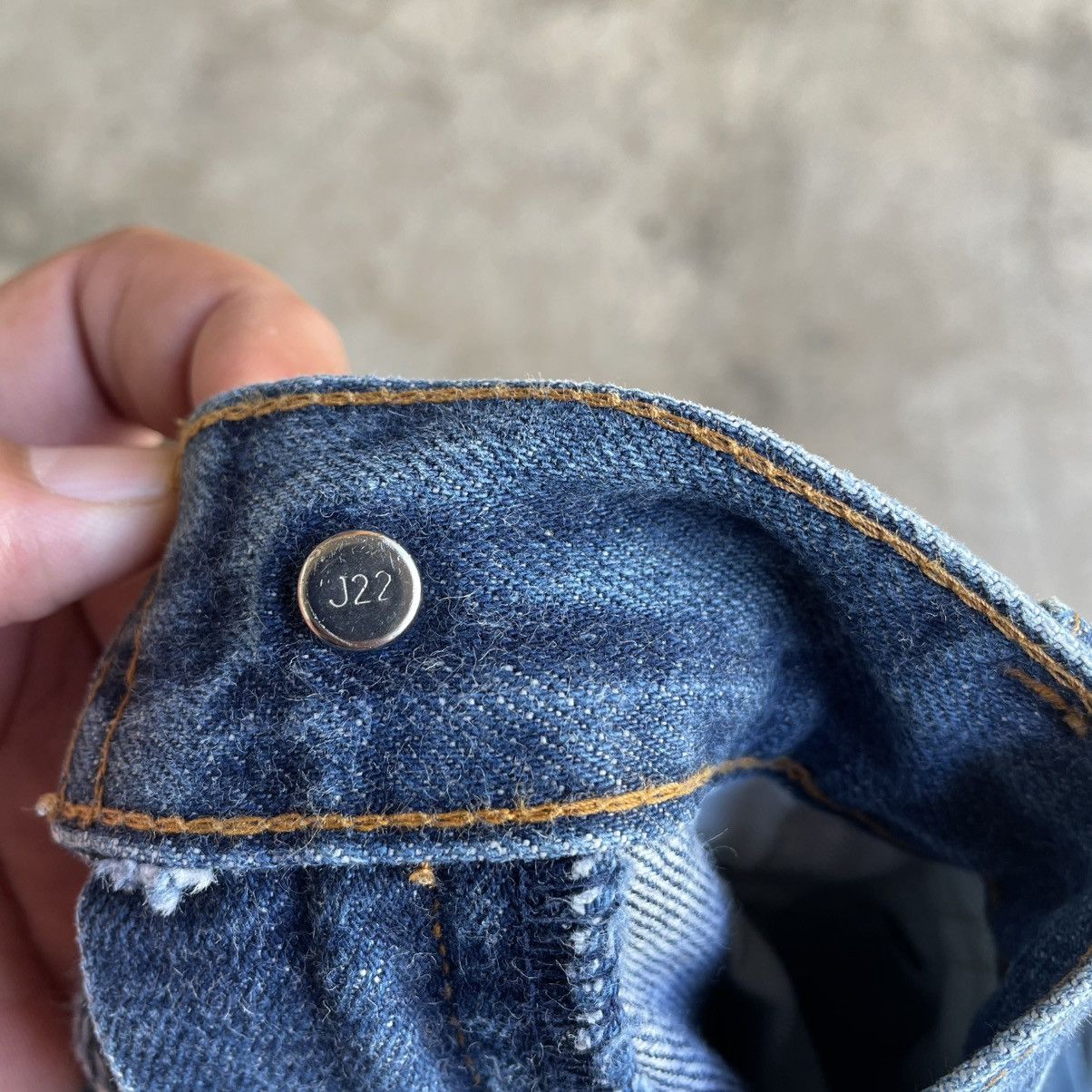 Levi's Vintage Clothing 🔥Vintage Levis 502XX Big E Stoned Washed Riped Denim Jeans Size US 30 / EU 46 - 13 Thumbnail