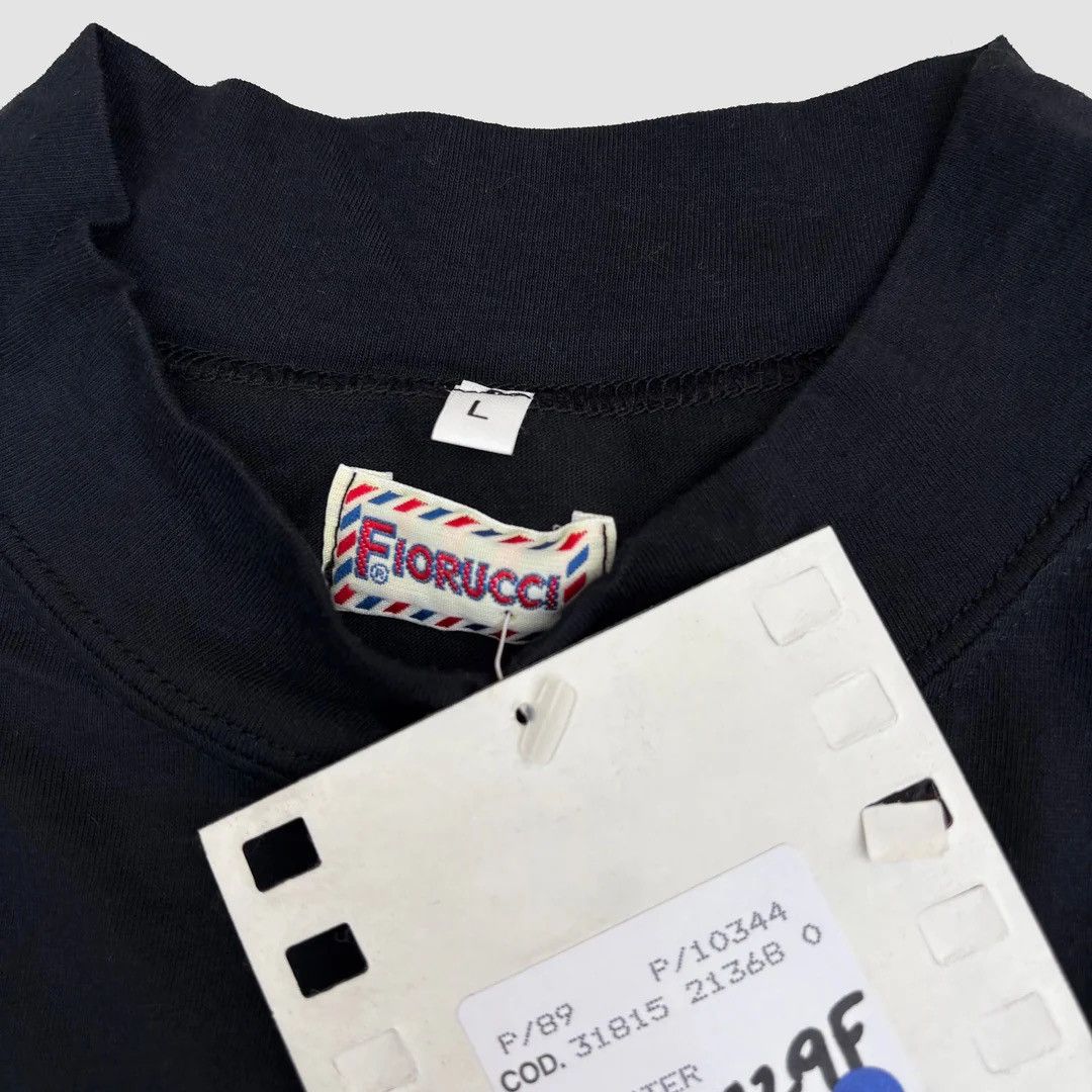 Fiorucci × Vintage Fiorucci 1990 90s Vintage Designer Mock Neck Logo T-Shirt Size US L / EU 52-54 / 3 - 5 Thumbnail