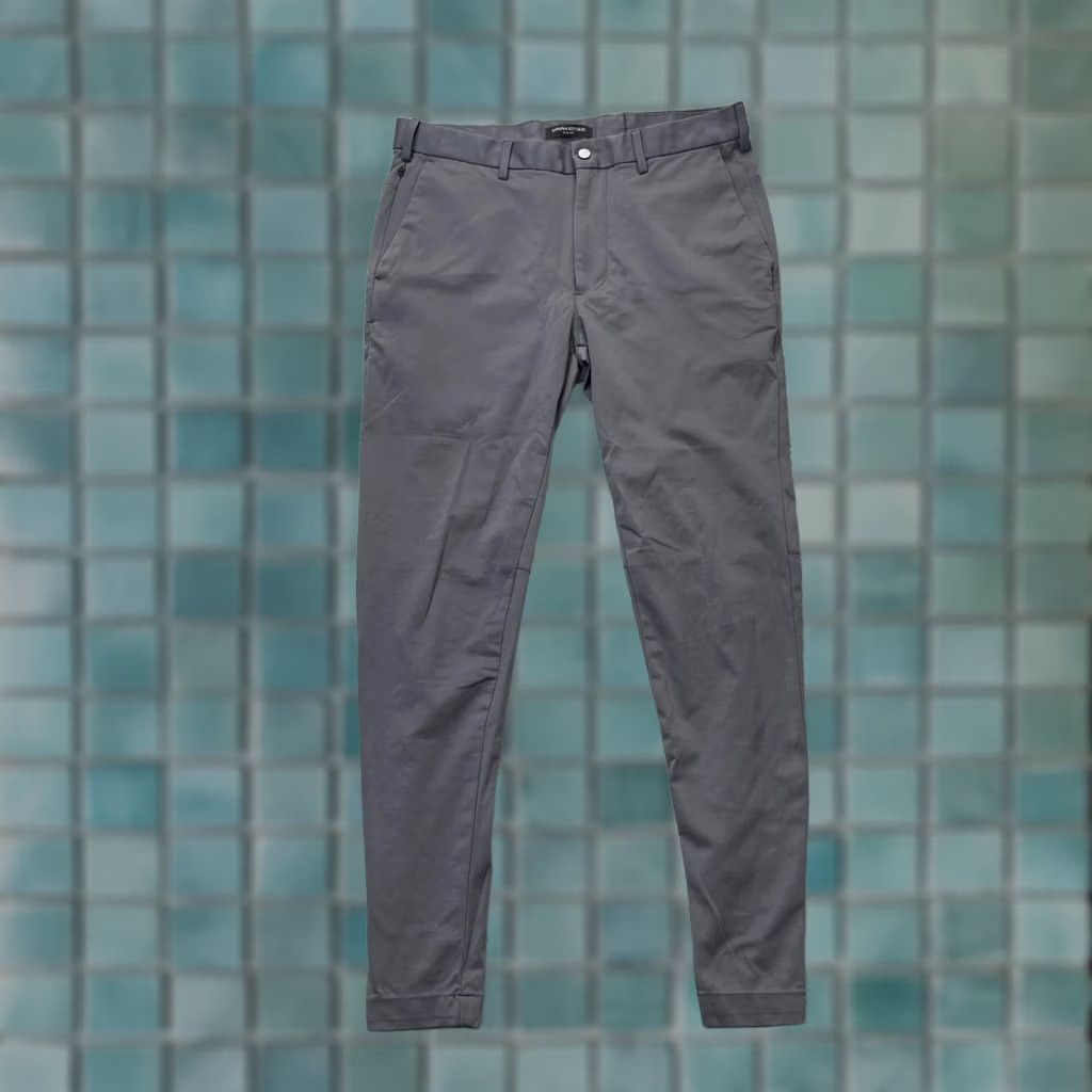 Banana Republic Banana Republic Mens 32x32 Gray Slim Luxe City Core Temp Chino Straight Pants Size US 32 / EU 48 - 1 Thumbnail