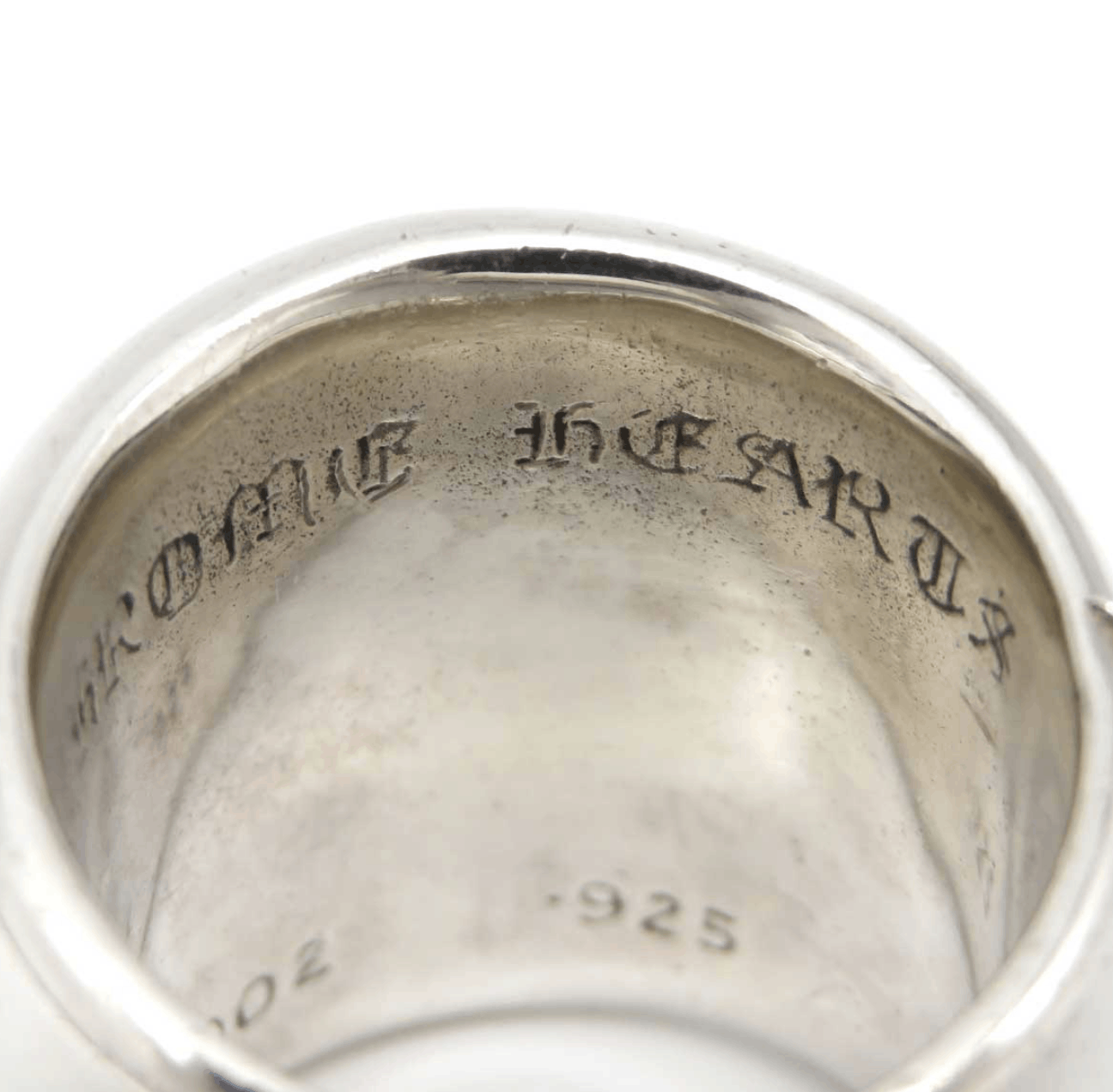 CHROME HEARTS OVAL CROSS RING US 8