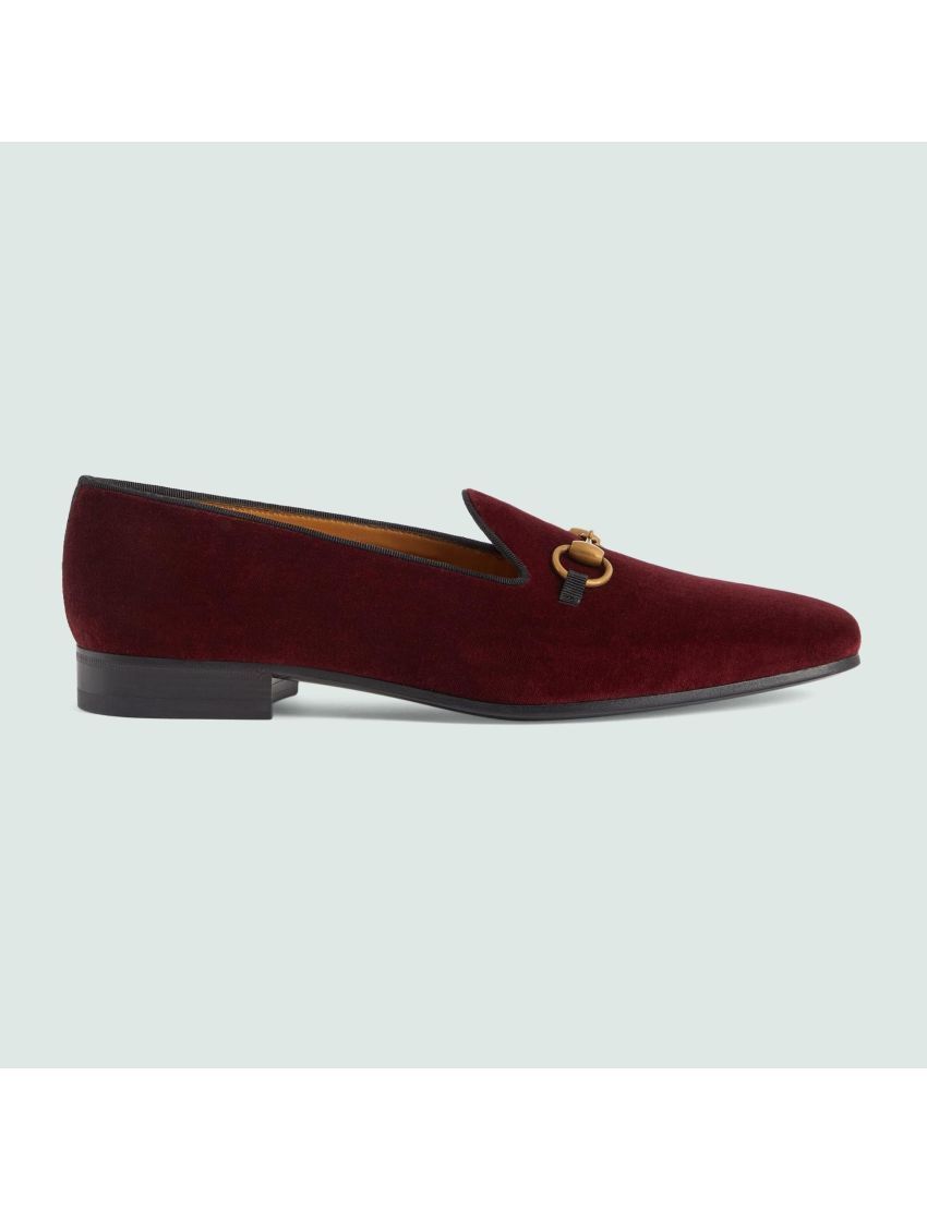 Mens Loafer with Horsebit Burgundy