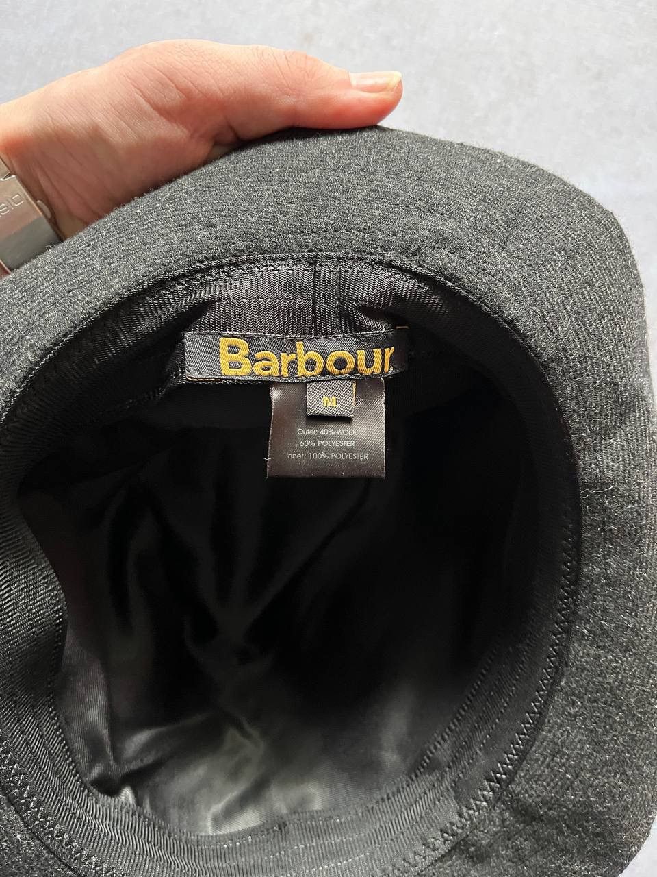 Barbour Barbour Classic black wool Hat Size 32 - 3 Thumbnail