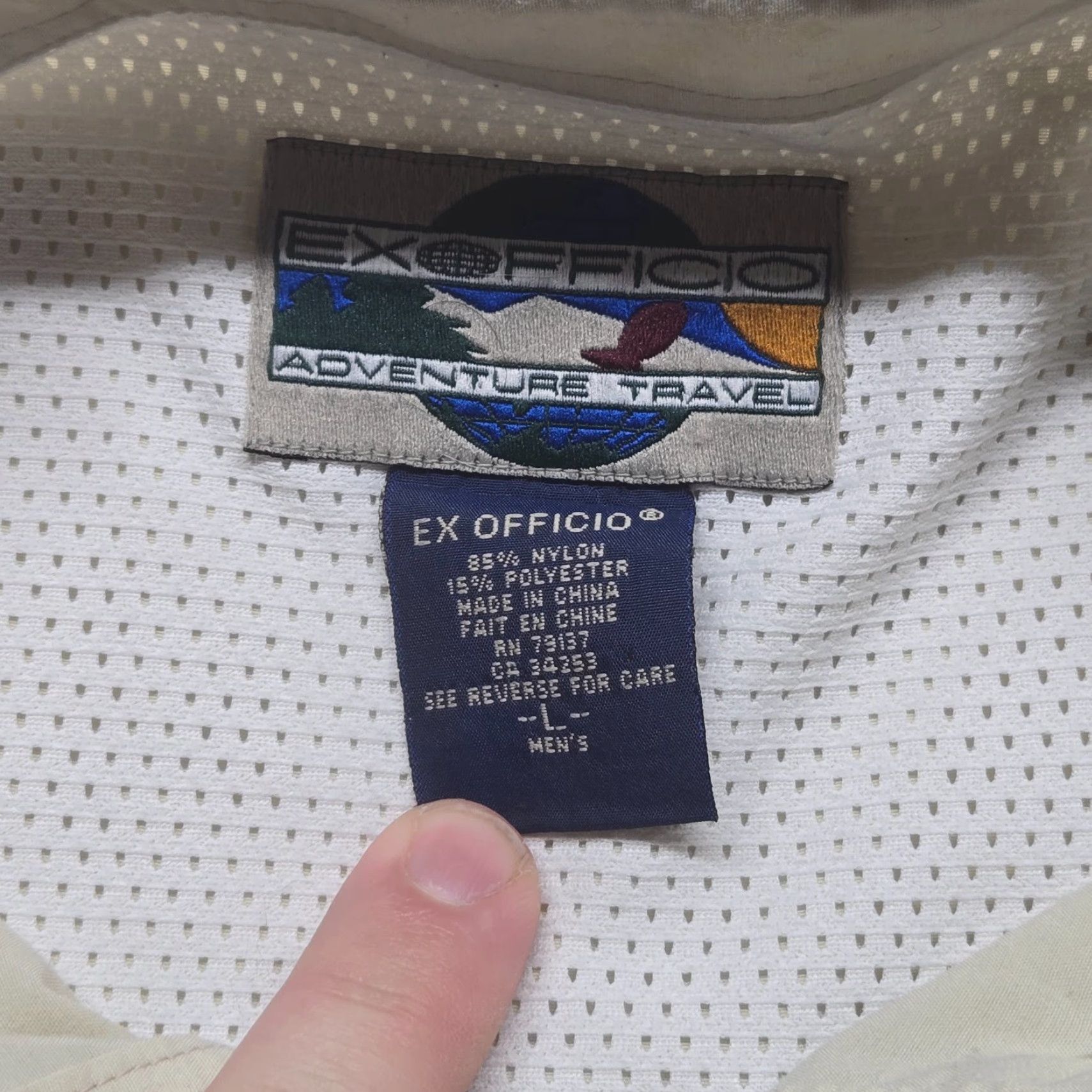 ExOfficio Exofficio Shirt Button-Up Adult Mens L Beige Short Sleeve Chest Pocket Everyday Casual Travel Shirt Size US L / EU 52-54 / 3 - 3 Thumbnail
