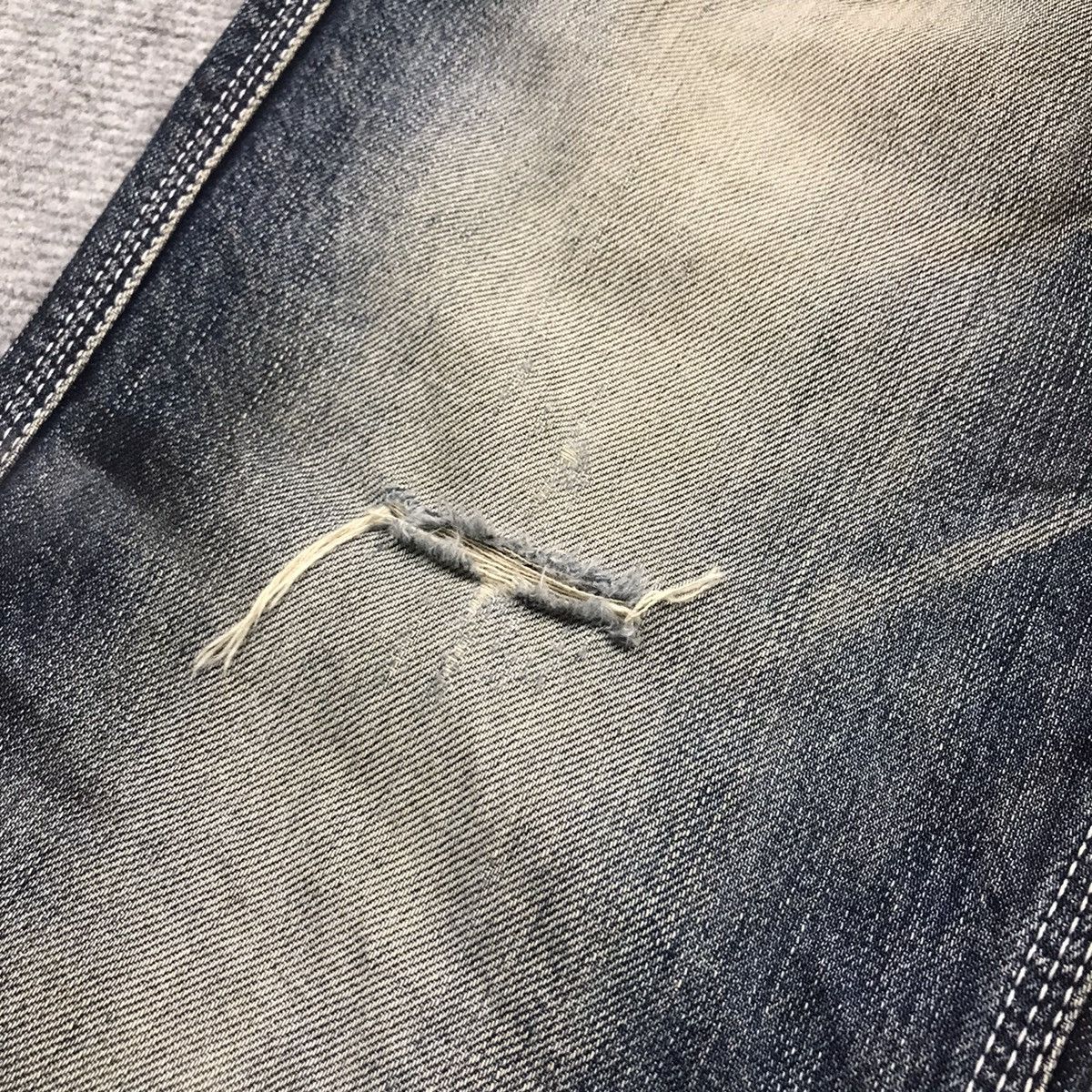 Japanese Brand × Le Grande Bleu (L.G.B.) BLUE WAY DRAK DENIM DISTRESSED DENIM PANTS Size US 32 / EU 48 - 15 Thumbnail