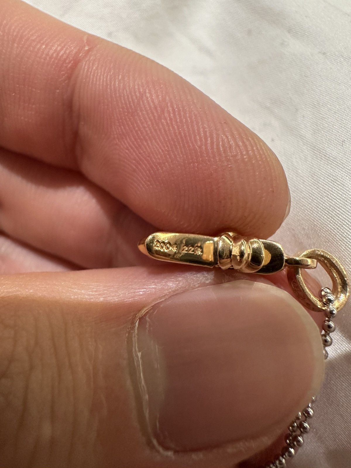 Chrome Hearts Chrome Hearts 22k Baby Fat Sapphire Size ONE SIZE - 3 Thumbnail