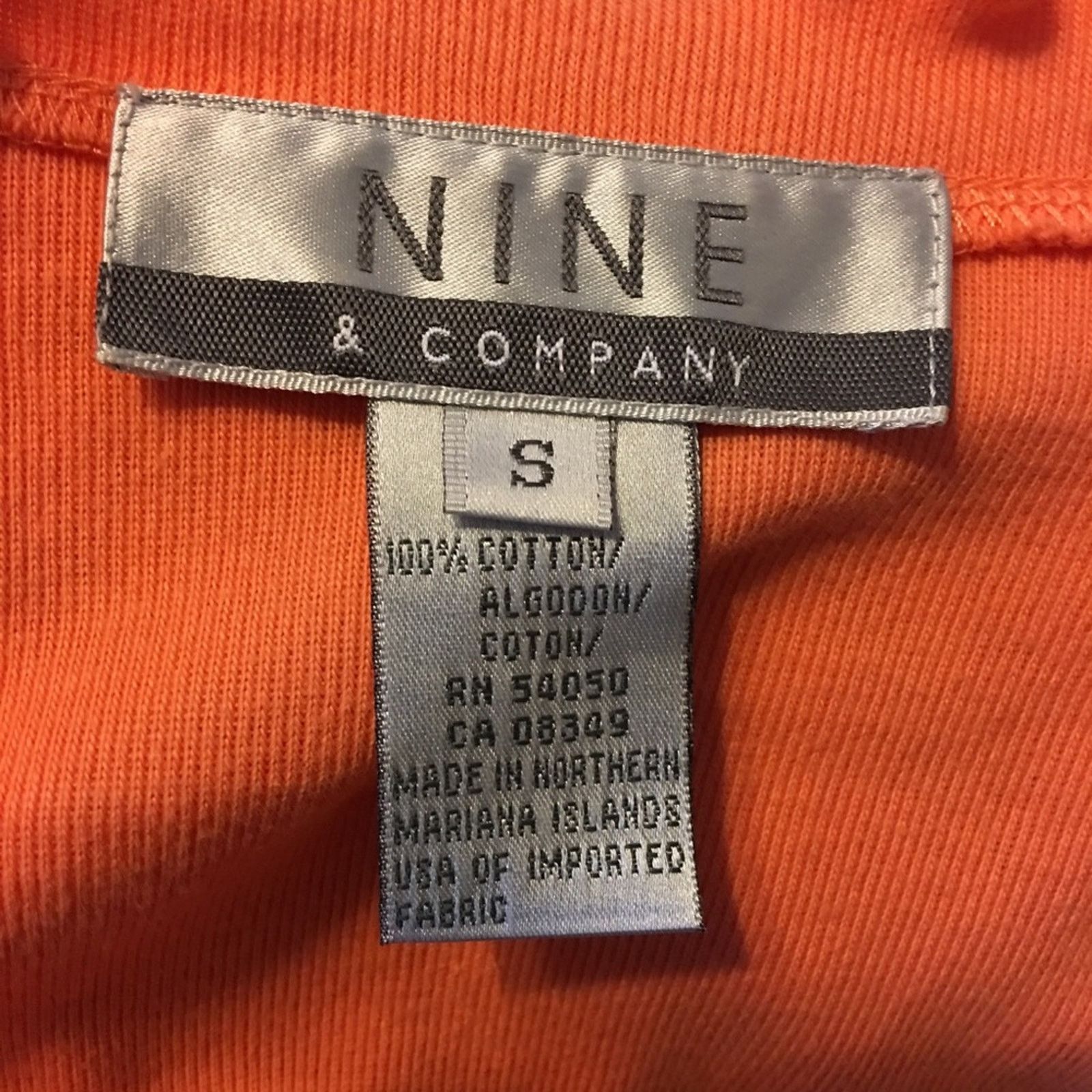 Other Nine & Co sherbert orange ruffle detail top S Size S / US 4 / IT 40 - 6 Thumbnail