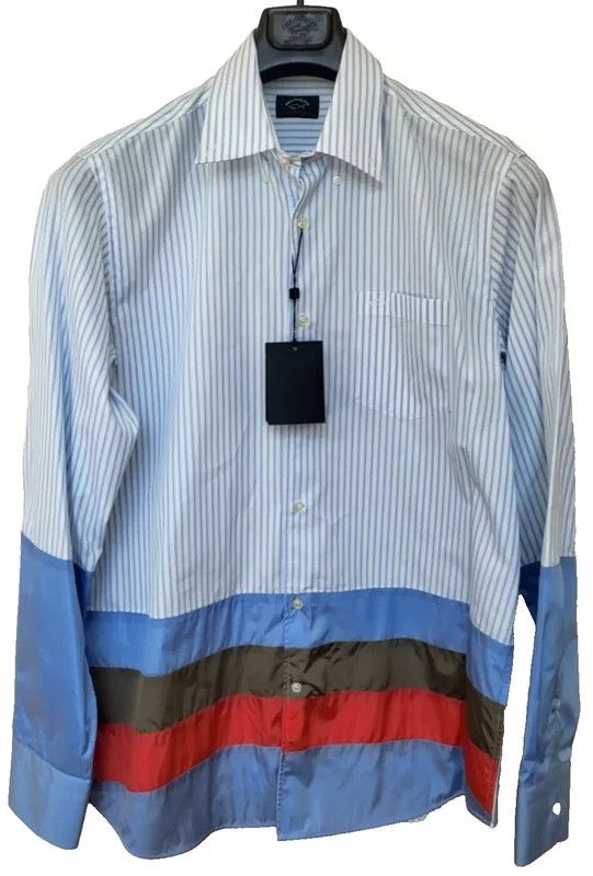 Paul & Shark RRP320€ PAUL&SHARK sz L NWT Shirts Long Sleeves Striped Blue Size US L / EU 52-54 / 3 - 1 Thumbnail