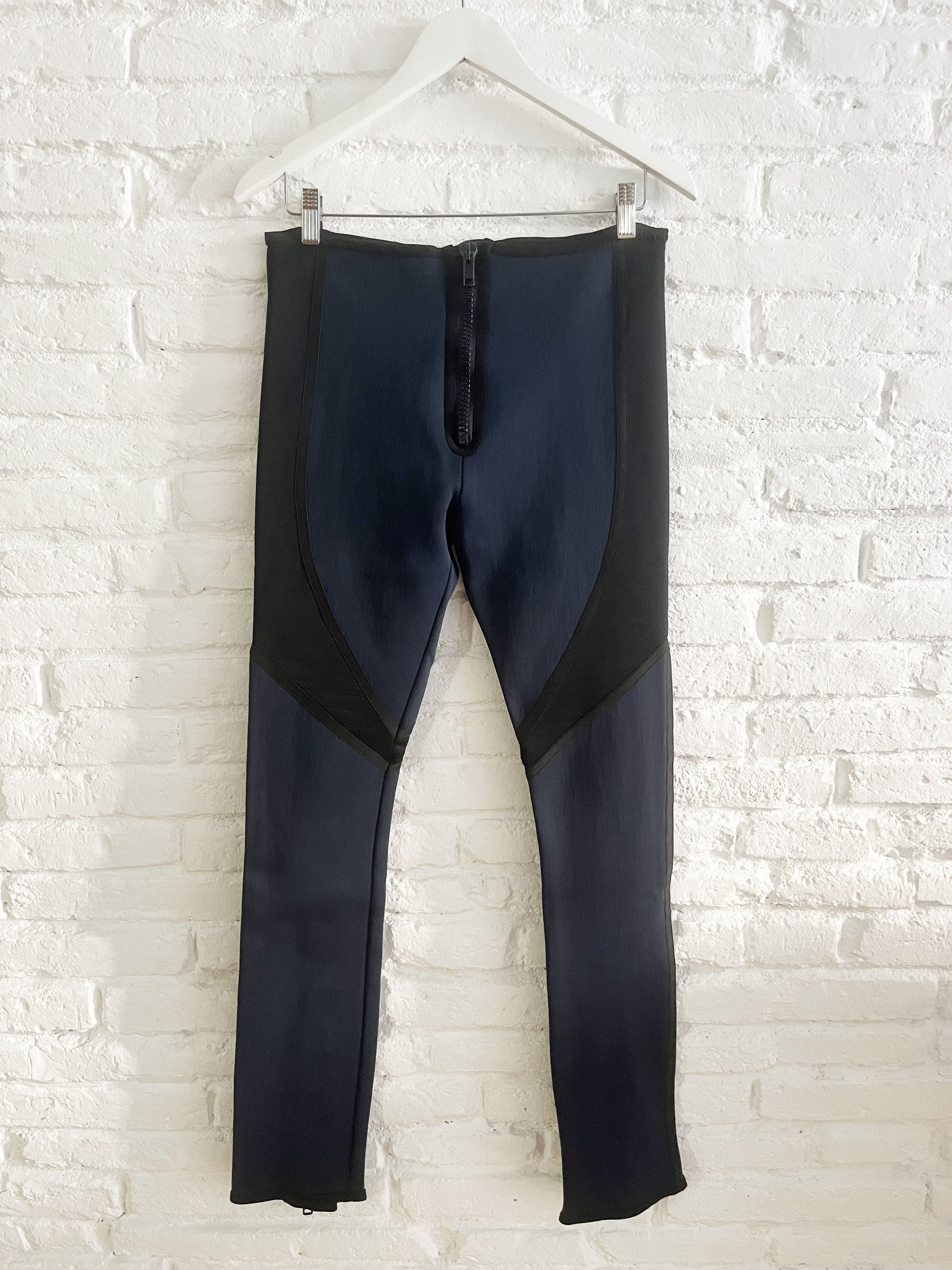 Raf Simons Raf Simons AW2005 “Waves” neoprene trousers Size US 32 / EU 48 - 1 Thumbnail