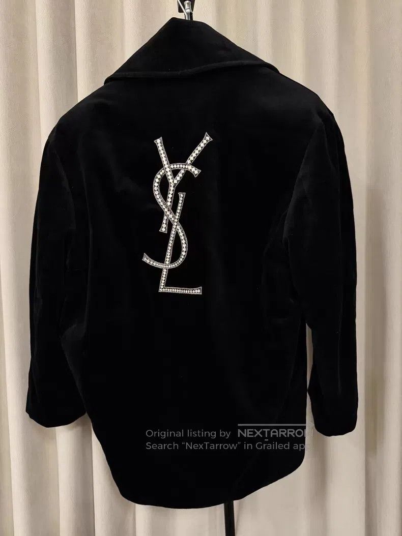 Saint Laurent Paris Saint Laurent Paris size F Crystal Cotton Coat Size US S / EU 44-46 / 1 - 1 Thumbnail