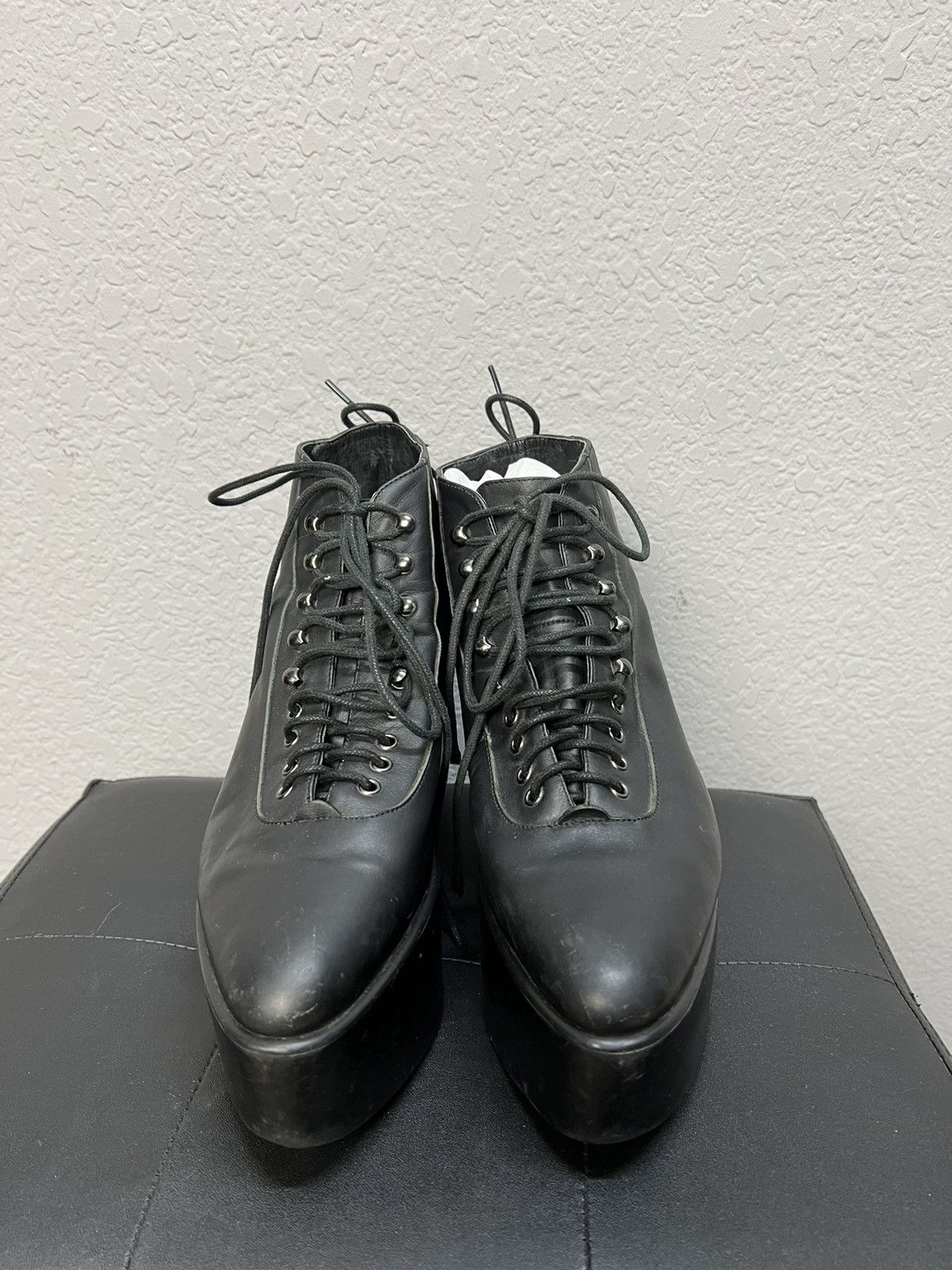 Japanese Brand × Seditionaries BELLY BUTTON born in TOKYO spike leather stylish boots Size US 6.5 / EU 39-40 - 2 Thumbnail