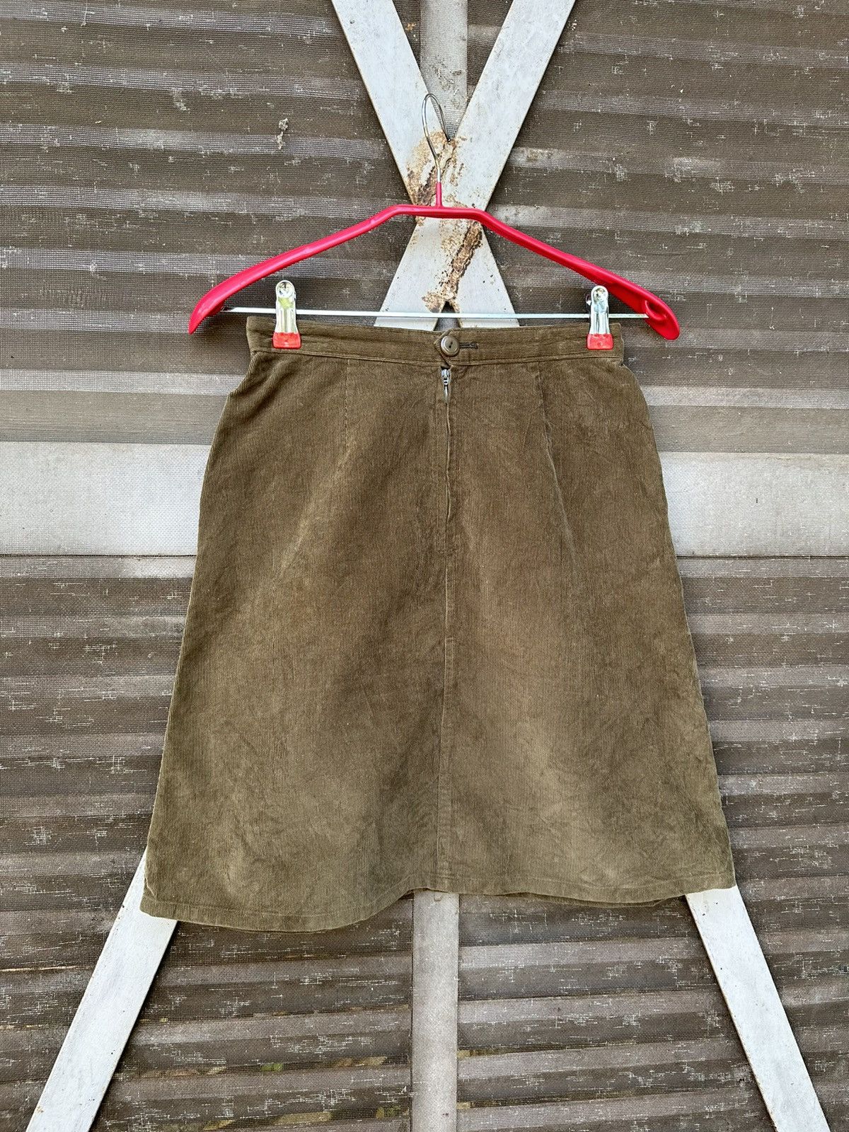 A.P.C. × Designer 👹A.P.C Brown Corduroy Skirt Size 24" / US 00 / IT 34 - 3 Thumbnail