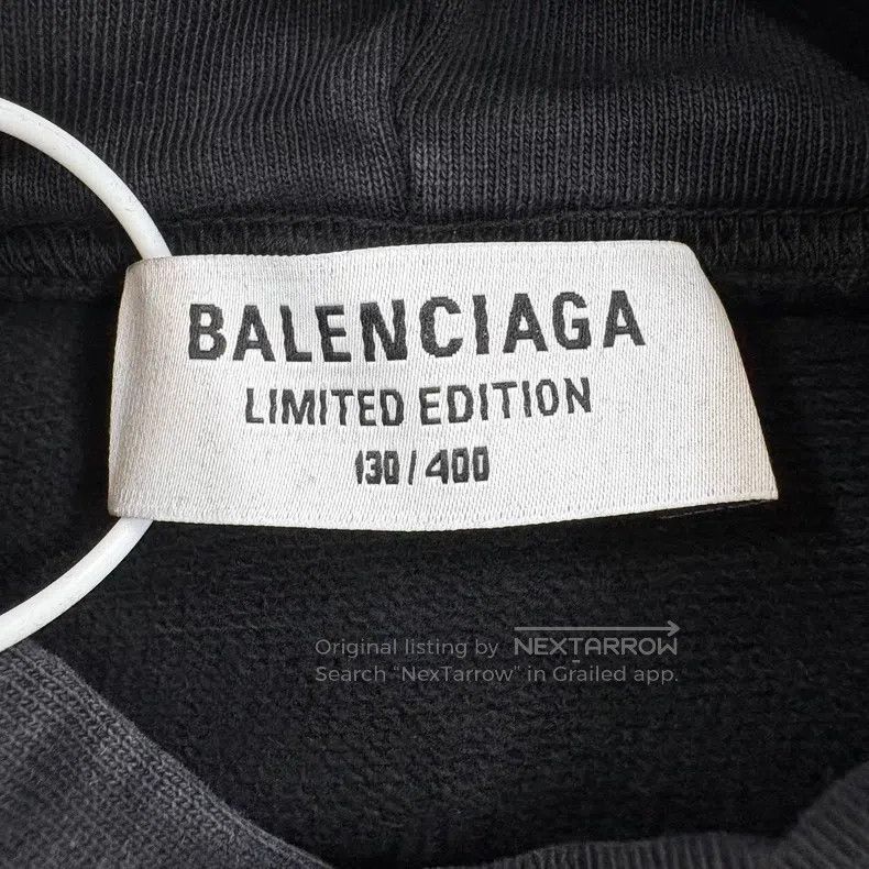 Balenciaga Balenciaga Celebrity Female Star Black Hoodie Size US S / EU 44-46 / 1 - 3 Thumbnail