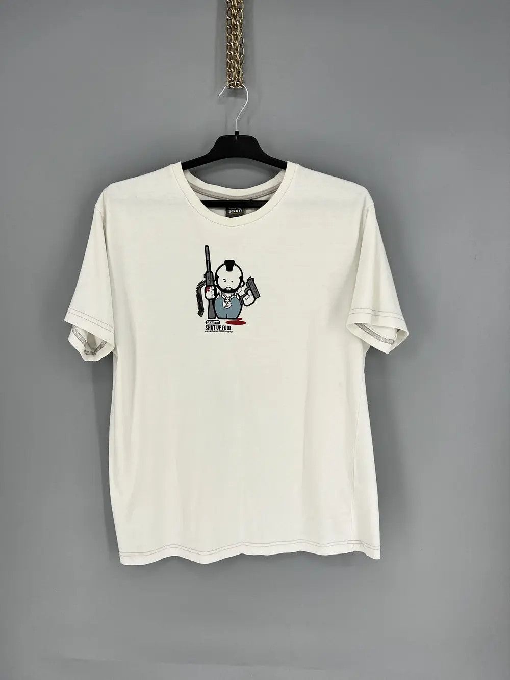 Other Vintage 06 Pulp Fiction Movie Cartoon by Scam Gangster TShir Size US XL / EU 56 / 4 - 1 Thumbnail
