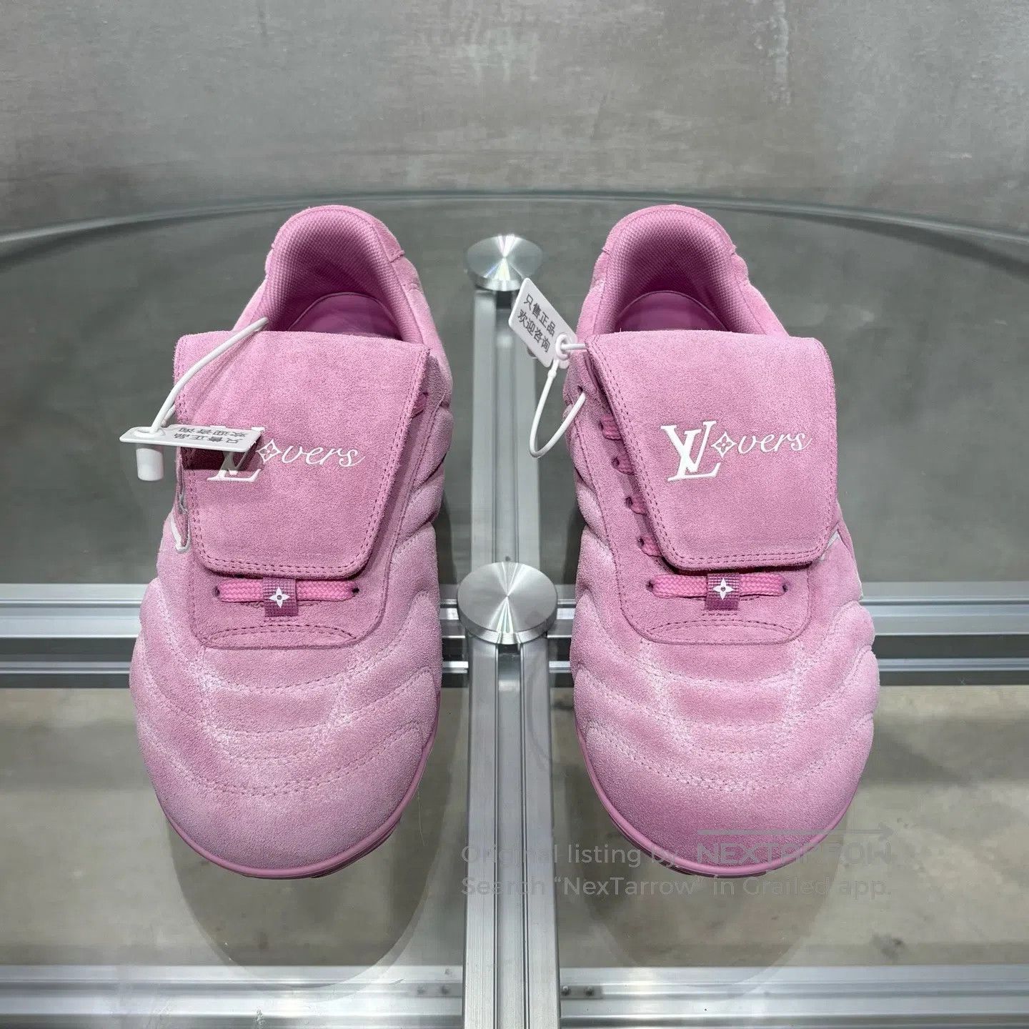Louis Vuitton Louis Vuitton Footprint Soccer Pink Shoes Size US 6.5 / IT 36.5 - 2 Thumbnail