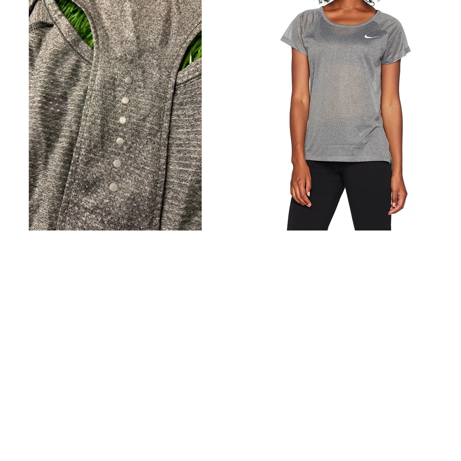 Nike Nike Dri-FIT Running Shirt Women Training XS Gray T-Shirt/TEE Short Sleeve Sport Jersey Size XS / US 0-2 / IT 36-38 - 8 Thumbnail
