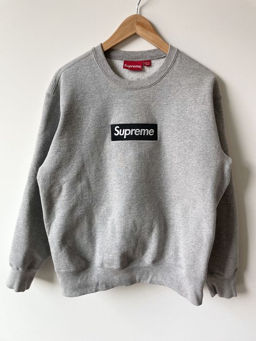 Supreme grey best sale bogo crewneck