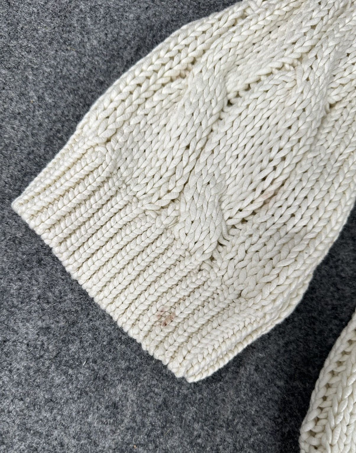 Brunello Cucinelli Brunello Cucinelli - Cable Knit Sweater - Off White Color Size L / US 10 / IT 46 - 15 Thumbnail