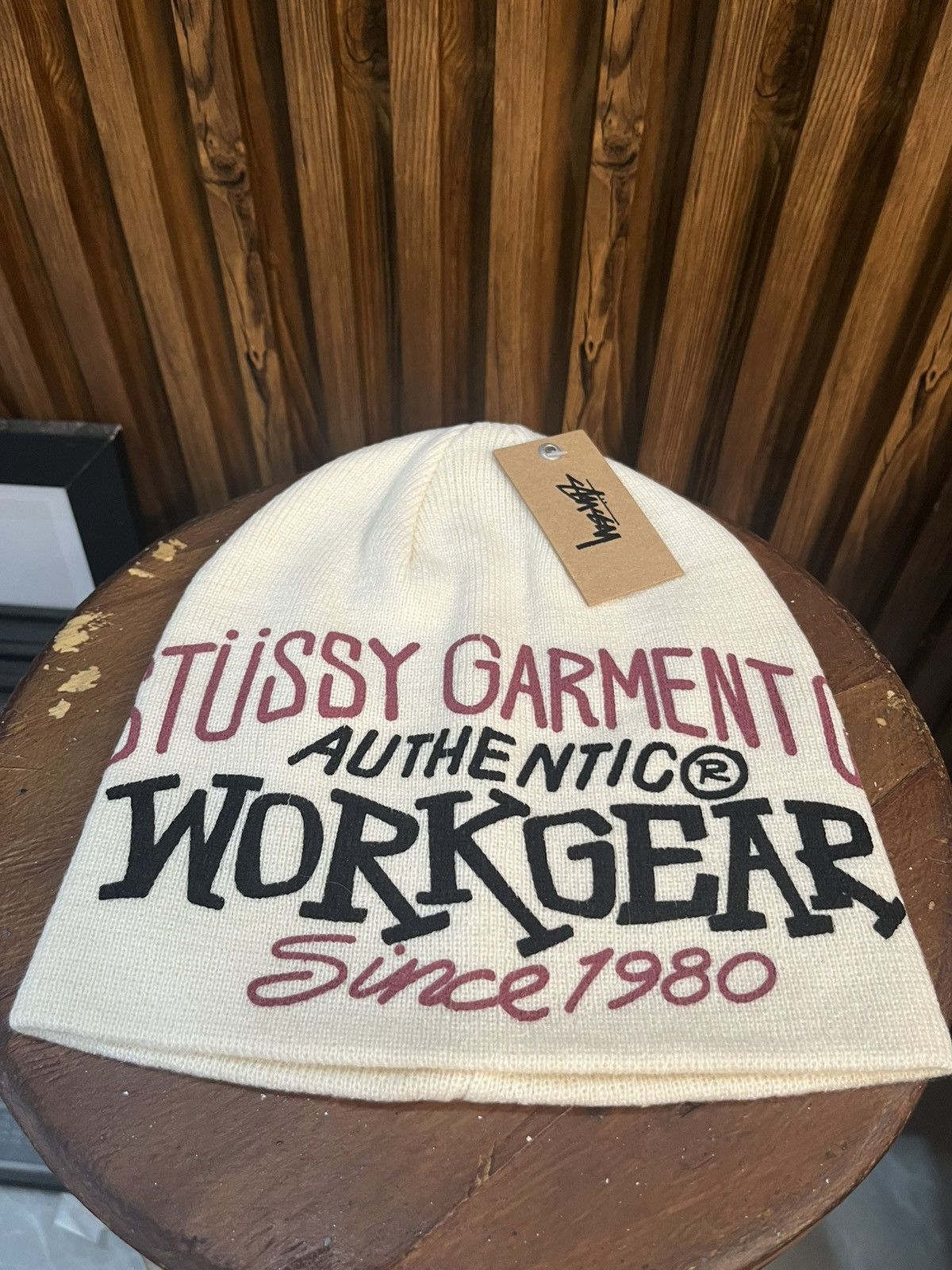 Stussy Stussy workgear print skullcap beanie hat Size ONE SIZE - 1 Thumbnail