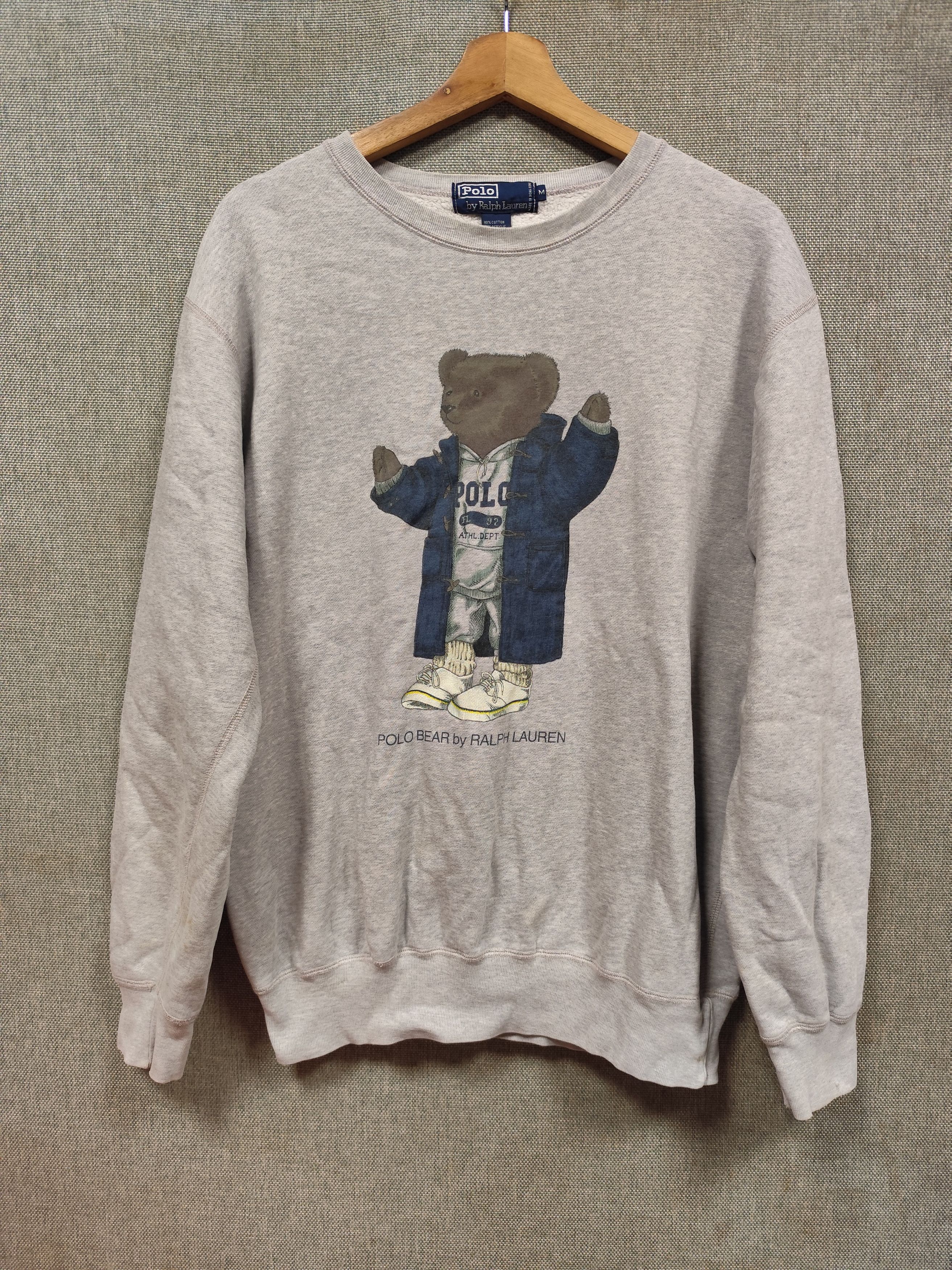 Polo Ralph Lauren Vintage 90s sweatshirt polo bear by ralph lauren Size US M / EU 48-50 / 2 - 1 Thumbnail