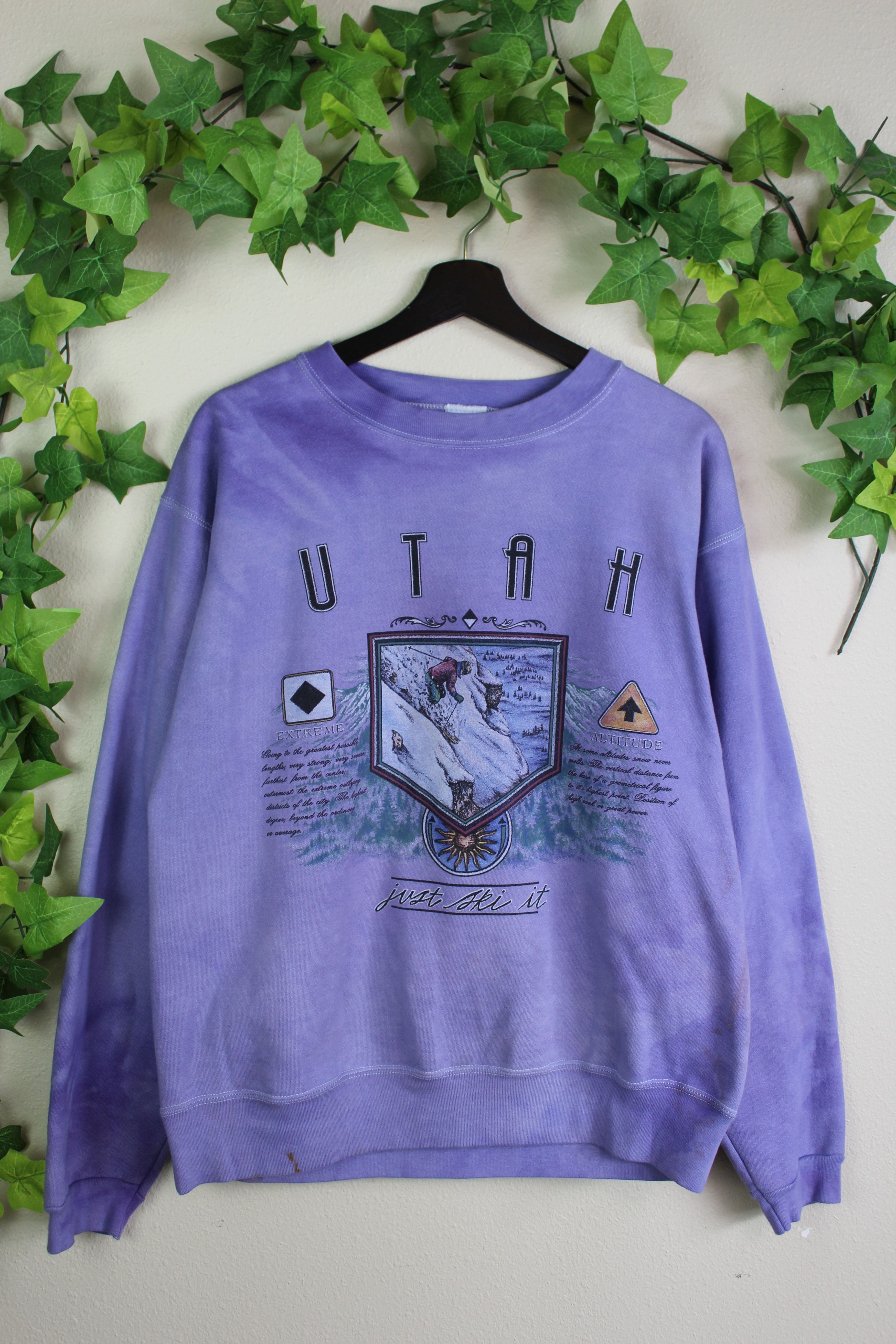 Vintage VINTAGE UTAH SKIING SPORTS SWEATSHIRT Size US L / EU 52-54 / 3 - 1 Thumbnail