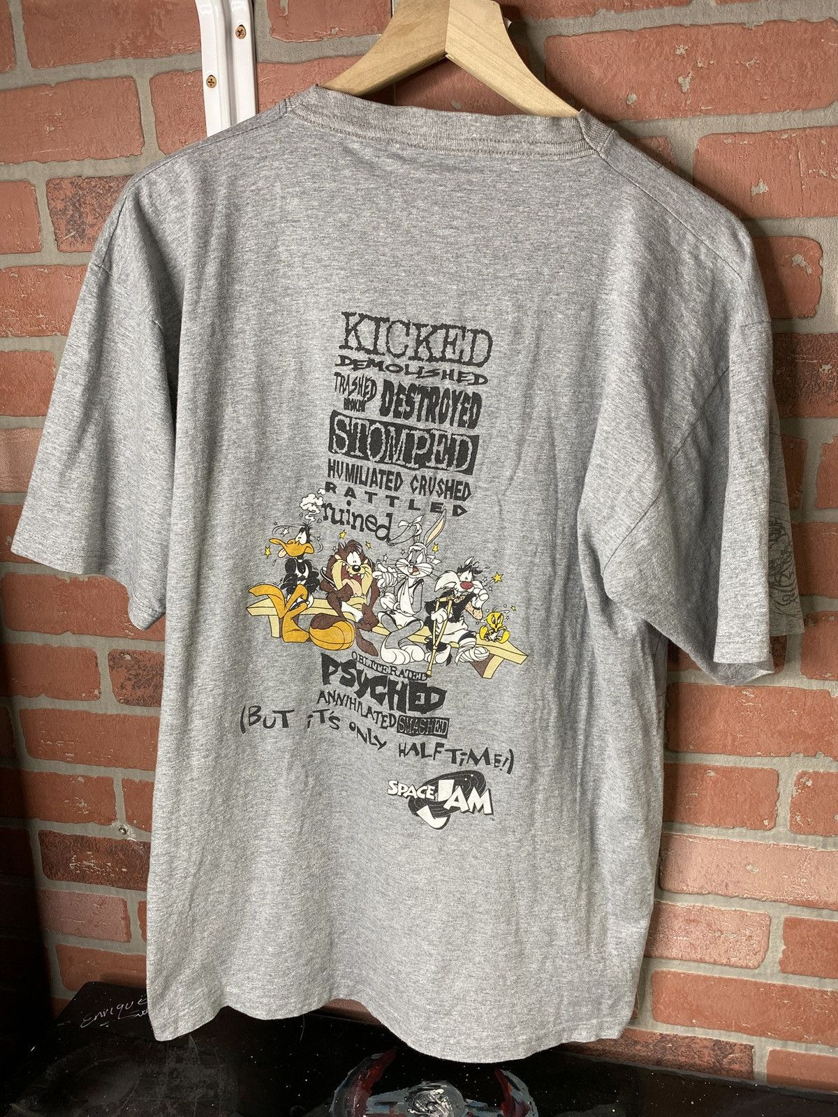 Vintage Vintage 90’s Space Jam Movie T-Shirt Vtg Looney Tunes Medium Size US M / EU 48-50 / 2 - 2 Thumbnail