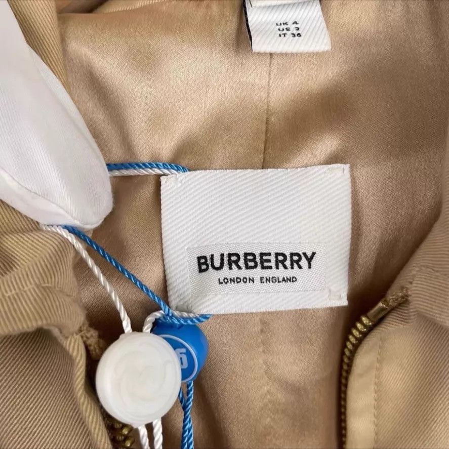 Burberry Burberry Waist-Tied Khaki Coat UK4 Size XS / US 0-2 / IT 36-38 - 2 Thumbnail