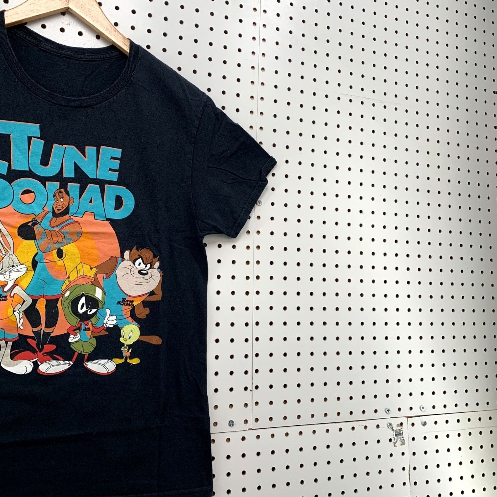Vintage Tune Squad Shirt Black Looney Toons Lebron James Adult Small 18x27 Movie TEE Size US S / EU 44-46 / 1 - 4 Thumbnail