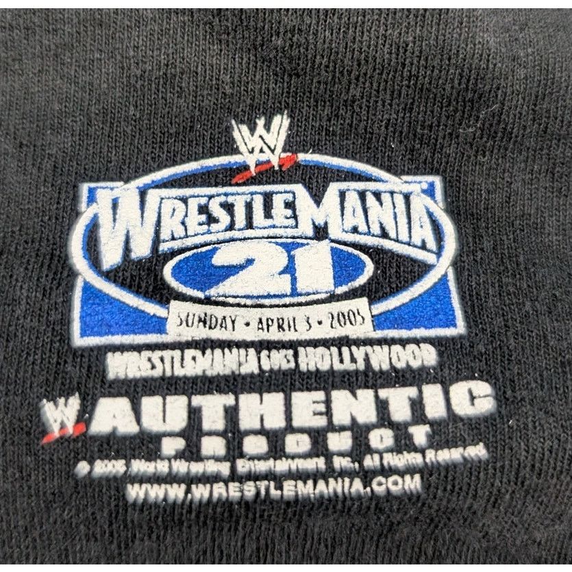 Vintage × WWE 2005 WWE WrestleMania 21 America Needs a Hero youth t-shirt Size US M / EU 48-50 / 2 - 6 Thumbnail