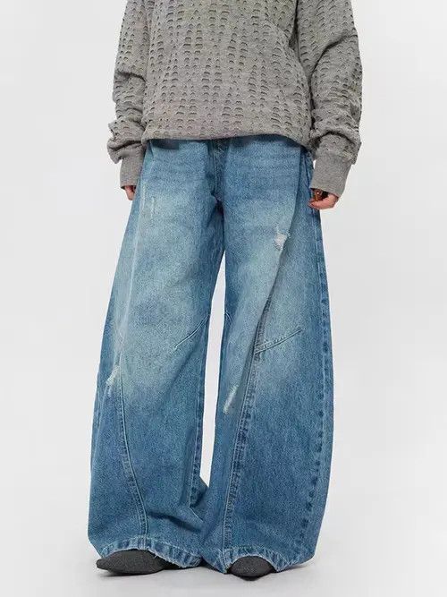 Jean Street Hip Hop Vintage Y2K Machete Wide Leg Jeans Size US 32 / EU 48 - 6 Thumbnail
