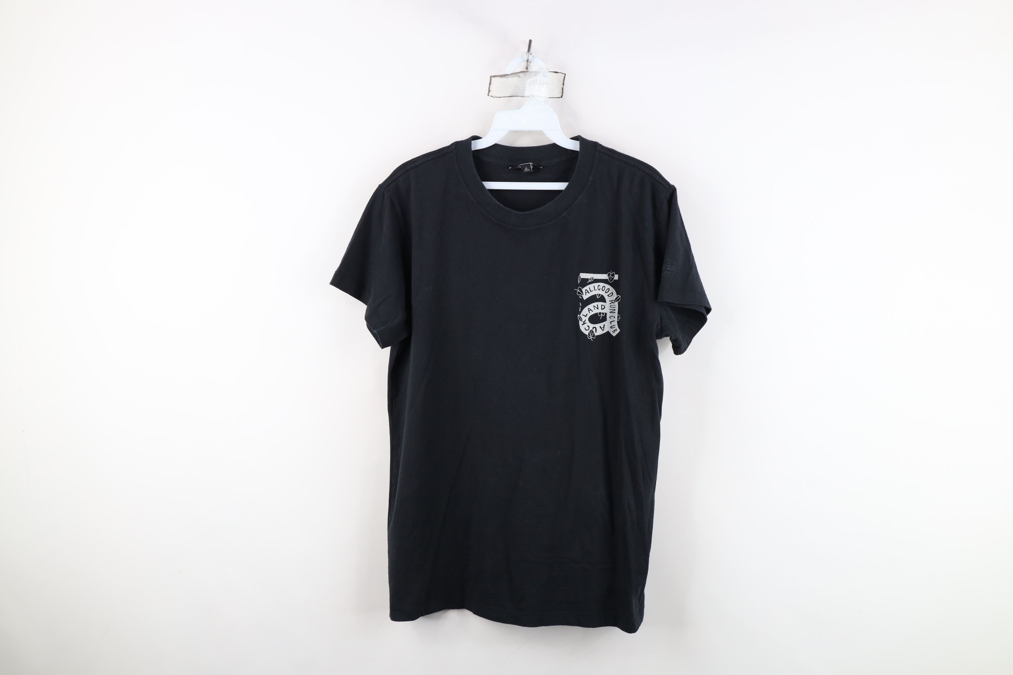 Vintage Allbirds Spell Out All Good Auckland Run Club T-Shirt Black Size M / US 6-8 / IT 42-44 - 1 Thumbnail