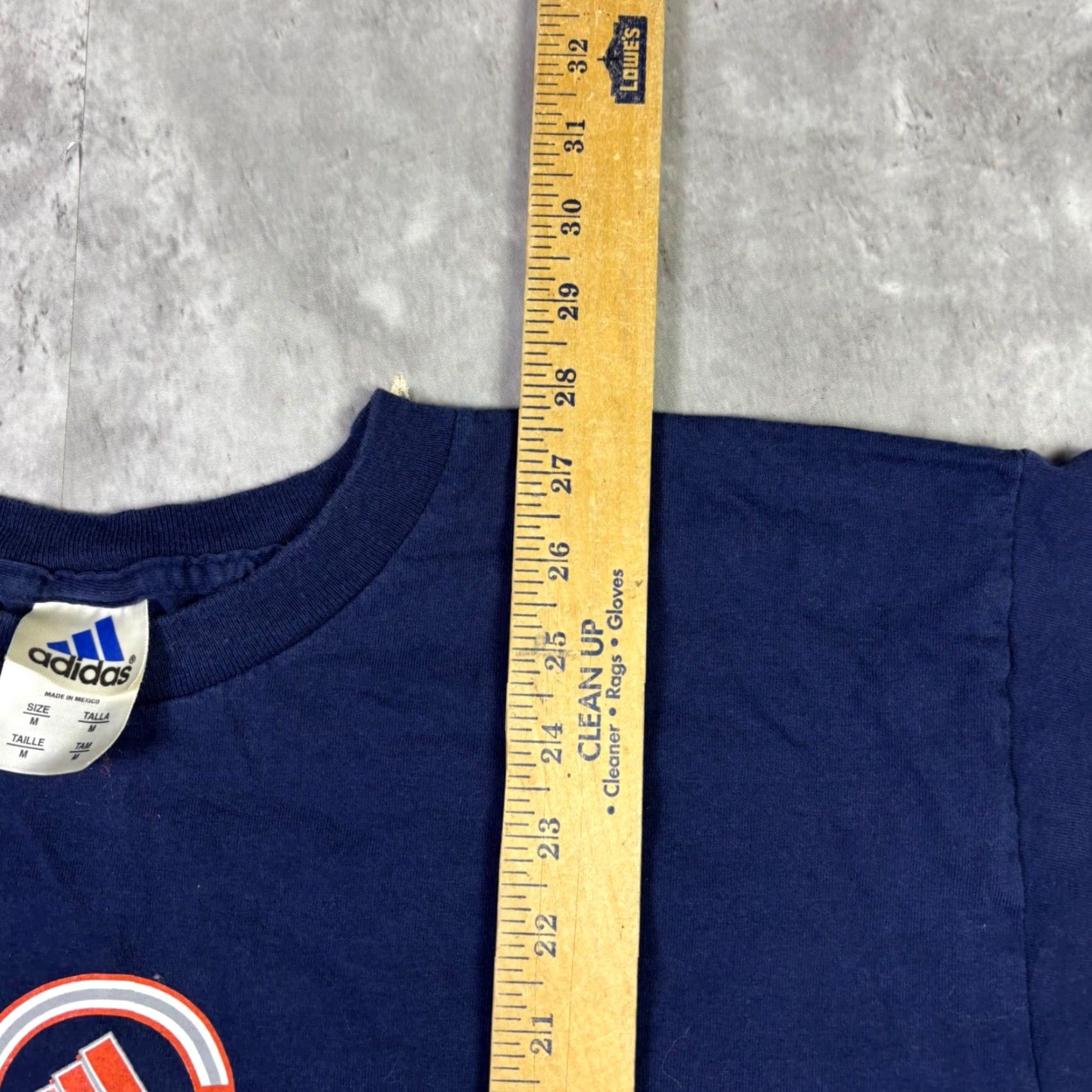 Adidas VINTAGE Adidas Graphic Center Logo T-Shirt Navy Blue Mens M Short Sleeve 1990s Logo Size US M / EU 48-50 / 2 - 4 Thumbnail