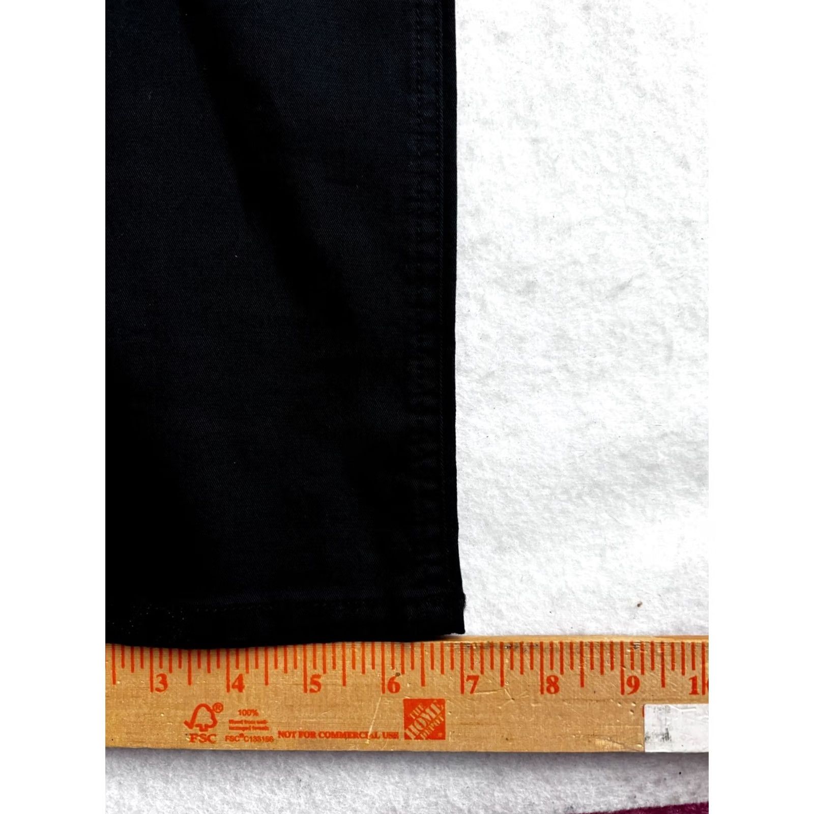 Vintage Slate & Stone Pants Mens 33 Black Sam Slim Fit Chino Button Zip Pockets 33x34 New Size US 33 - 2 Thumbnail