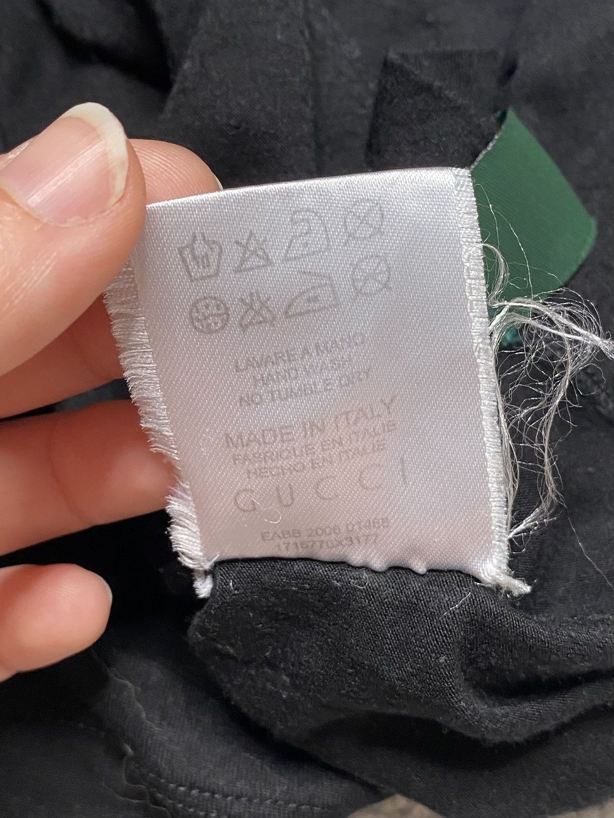 Gucci Vintage Black Basic Longsleeve T-shirt Tee Gucci Logo Lampas Size M / US 6-8 / IT 42-44 - 9 Thumbnail