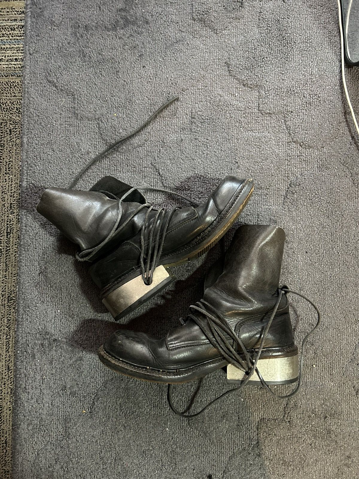 DIRK BIKKEMBERGS STEEL HEEL BOOTS Y2K