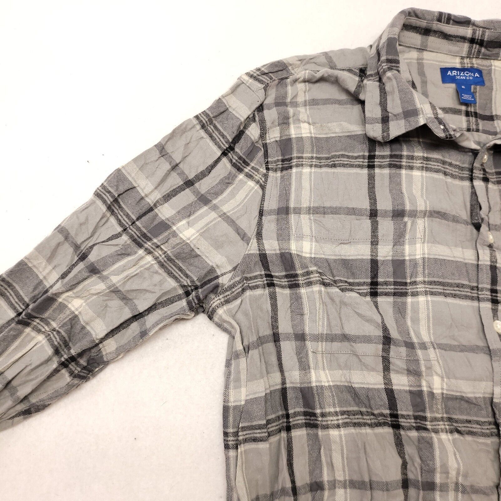 Arizona Jean Co. Arizona Jean Co Madras Flannel Button Up Shirt Mens Size XL Size US XL / EU 56 / 4 - 4 Thumbnail