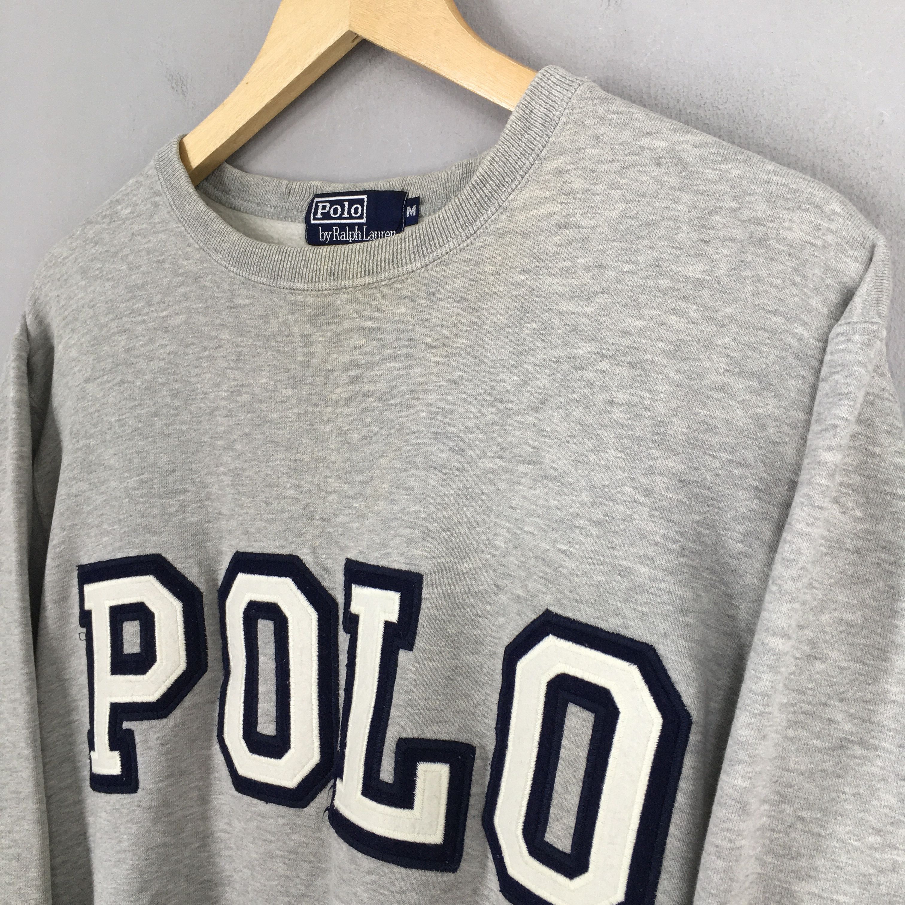 Polo Ralph Lauren × RRL Ralph Lauren Vintage 90's Polo Ralph Lauren Spell Out Sweater Medium Size US M / EU 48-50 / 2 - 3 Thumbnail