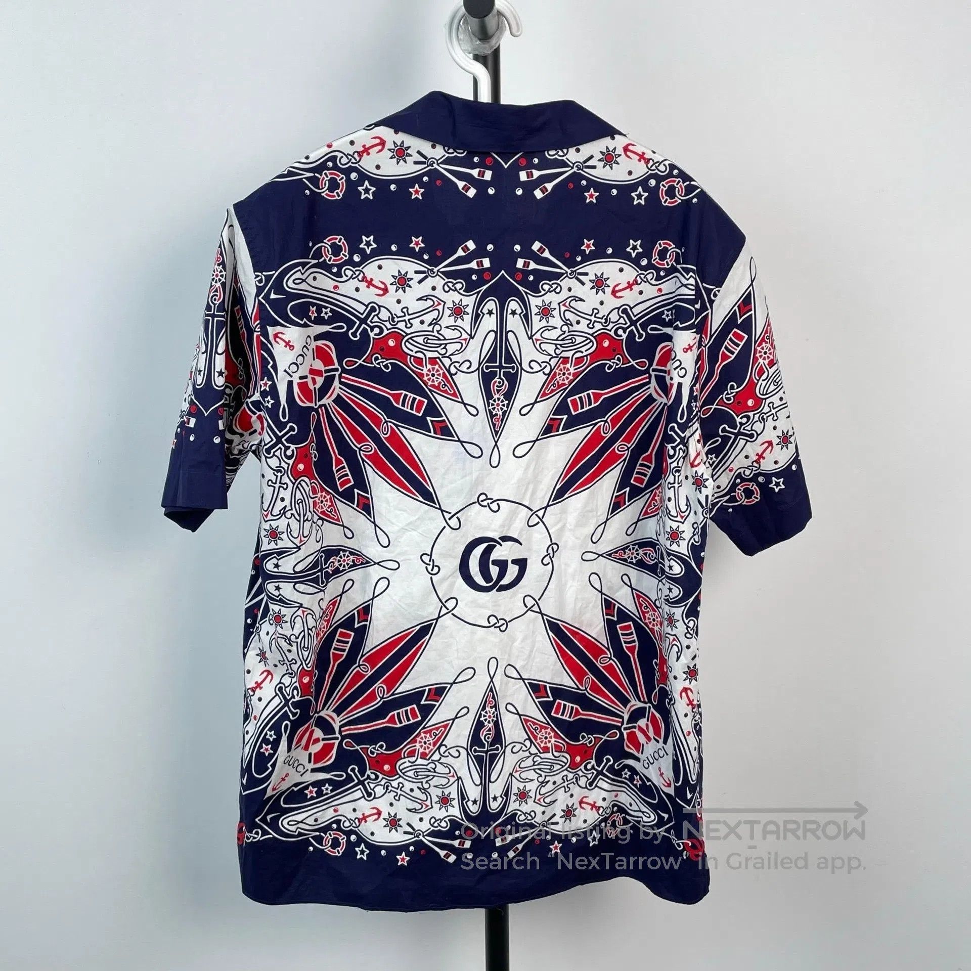 Gucci Guicci Summer beach style short sleeve collar shirt| Size US S / EU 44-46 / 1 - 2 Thumbnail