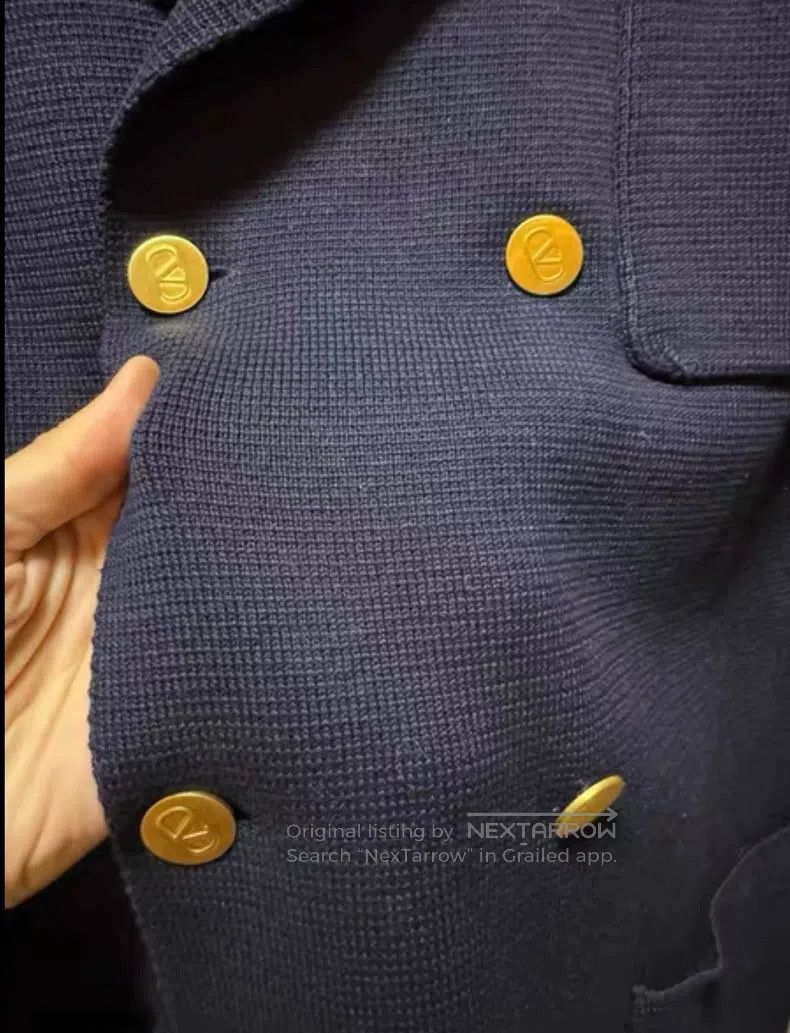 Valentino Valentino Double-breasted logo casual jacket Size S / US 4 / IT 40 - 3 Thumbnail