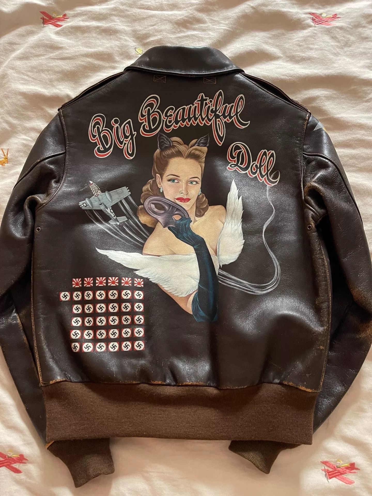 The Real McCoy's The Real McCoy's Hand-painted A2 Leather Jacket Size US M / EU 48-50 / 2 - 1 Thumbnail