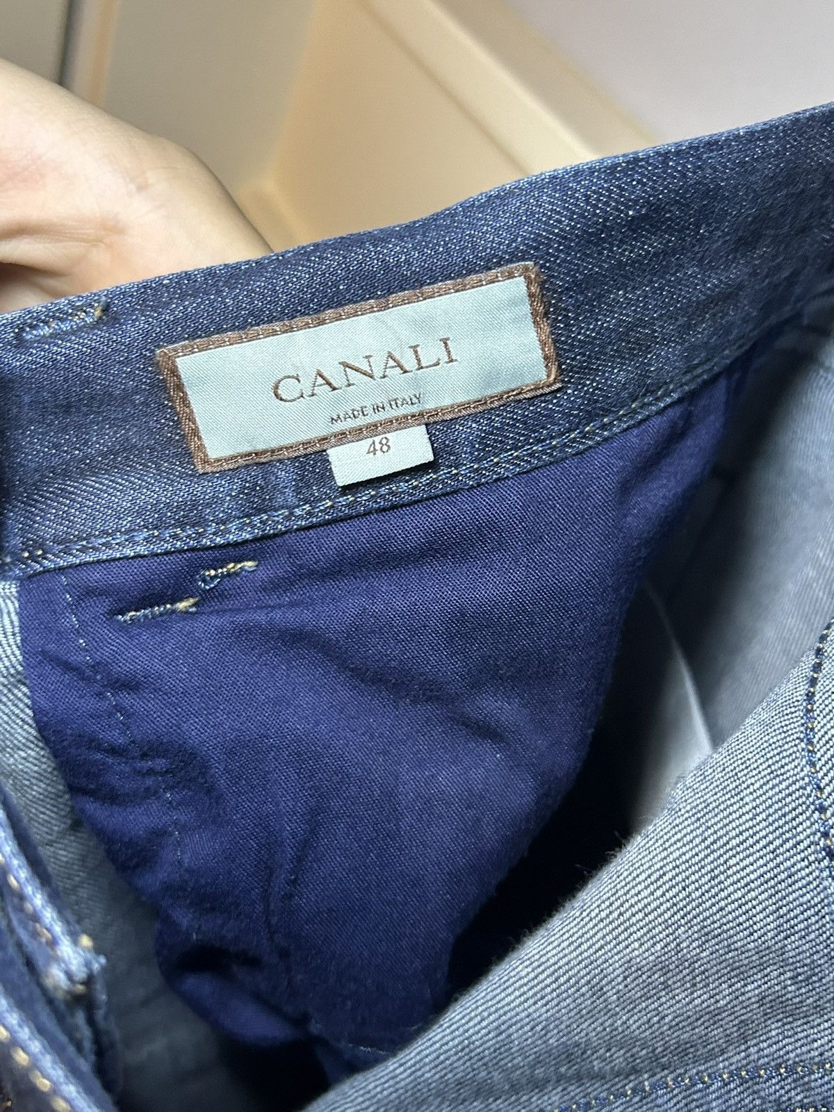 Canali Vintage Canali slim fit raw jeans Size US 32 / EU 48 - 3 Thumbnail