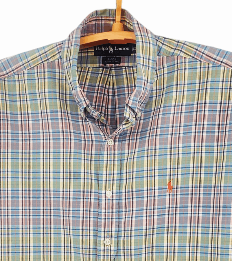 Ralph Lauren Vintage 90's Ralph Lauren Blake Plaid Shirt Size US XL / EU 56 / 4 - 2 Thumbnail