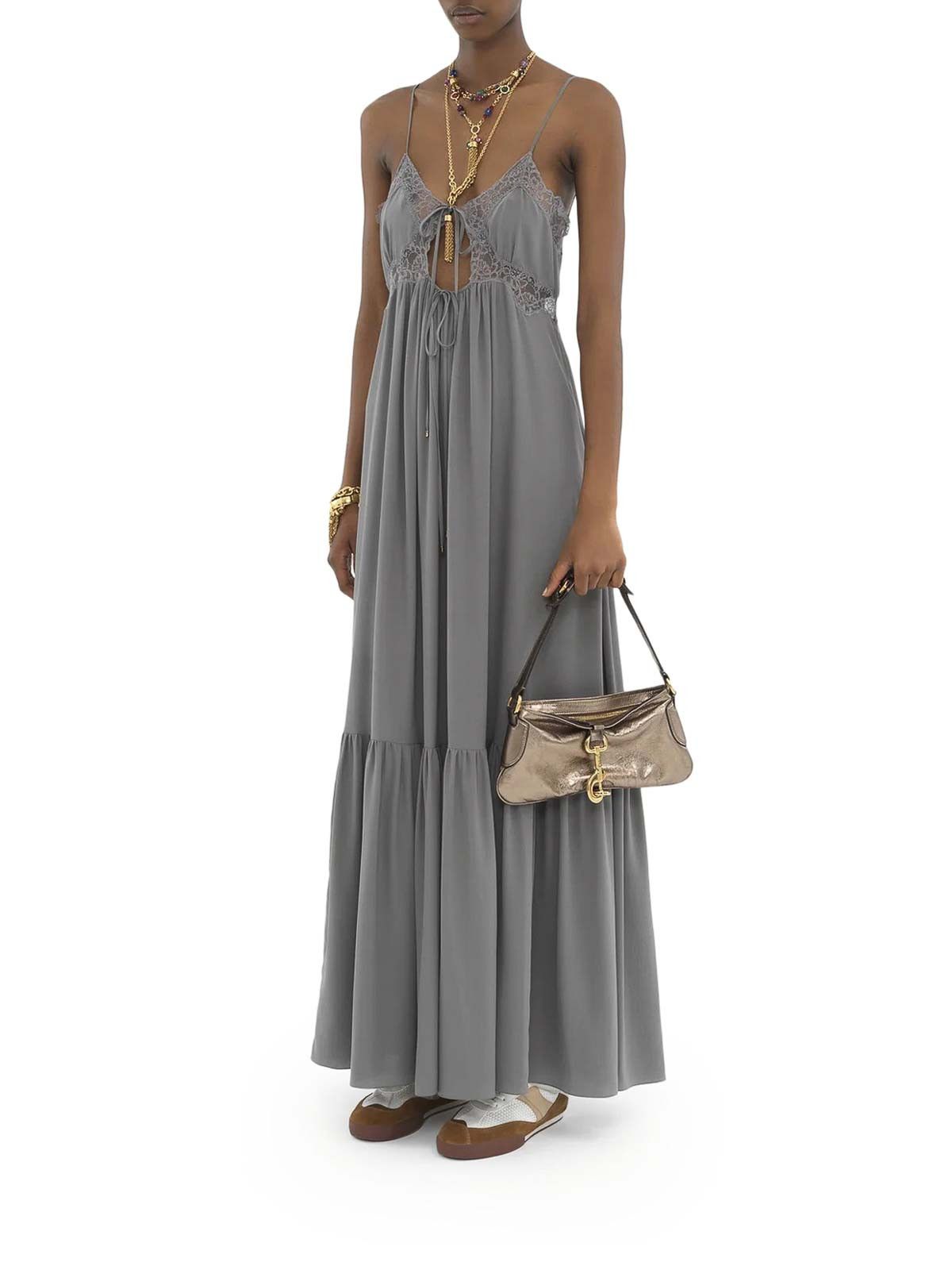 Chloe o1loc1c10226 Size: OS / Kerala Shoulder Bag in Shiny Grey Size ONE SIZE - 2 Thumbnail